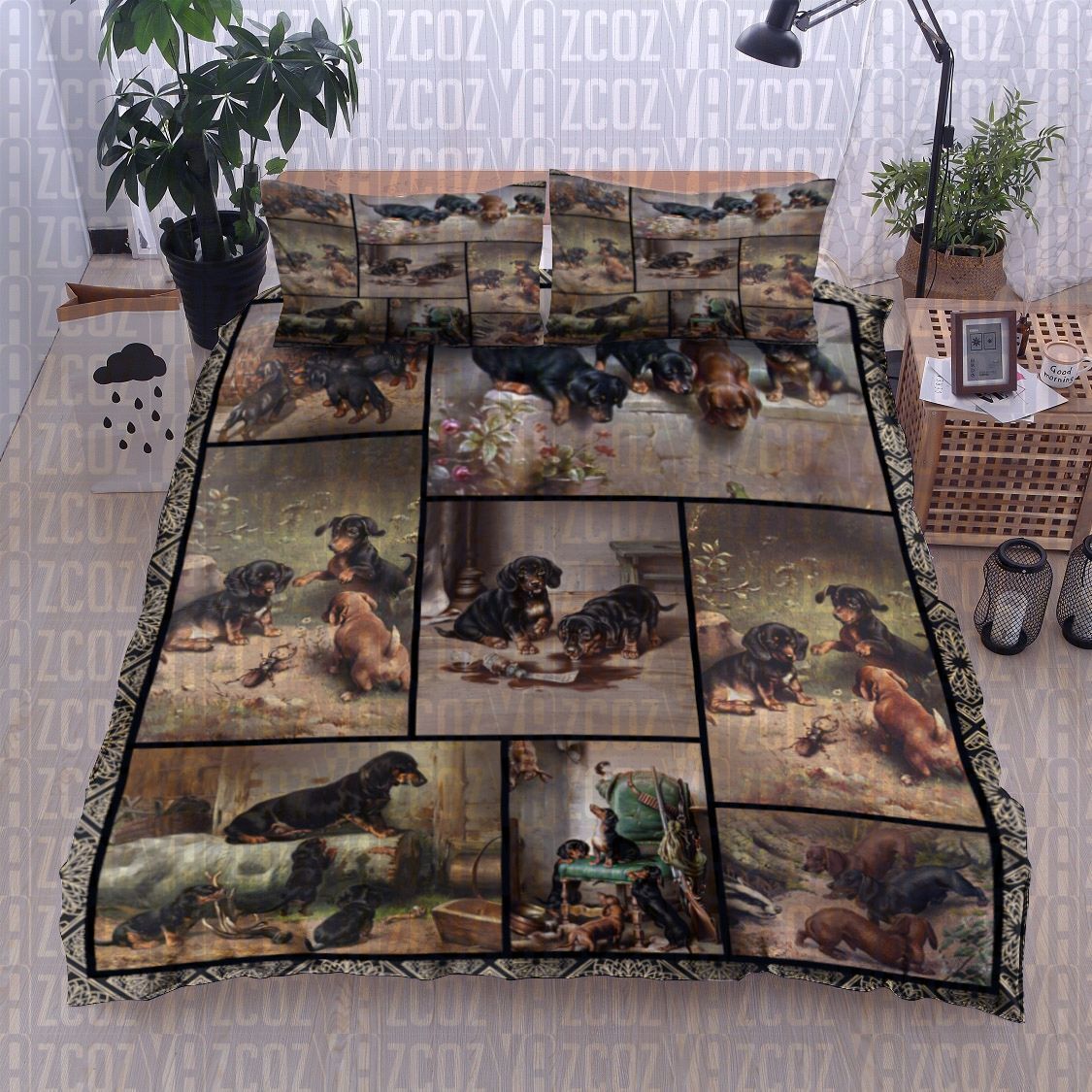 Dachshund Dog Bedding Set