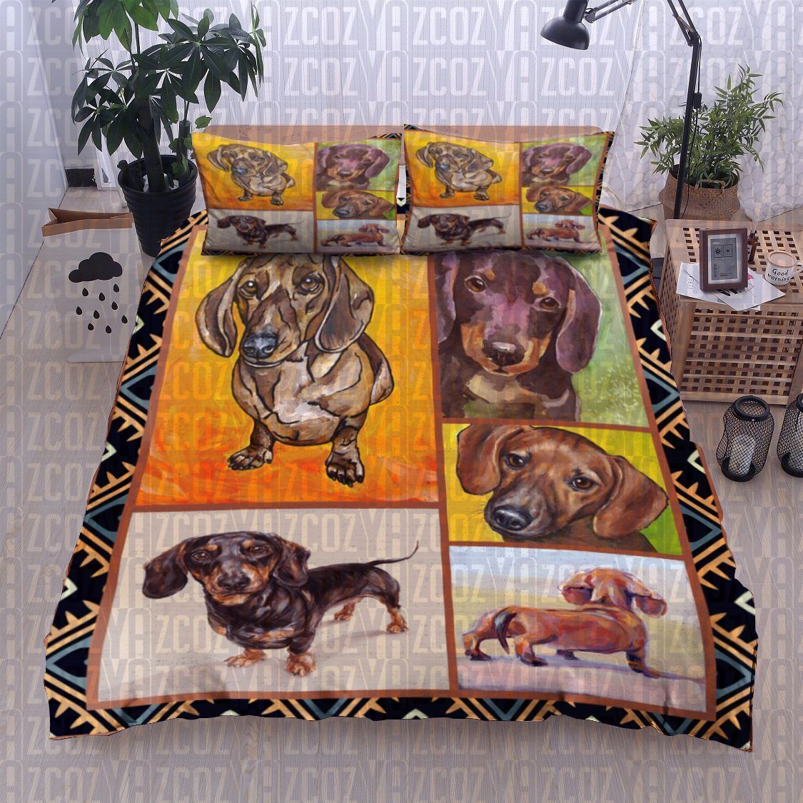 Dachshund Dog Bedding Set