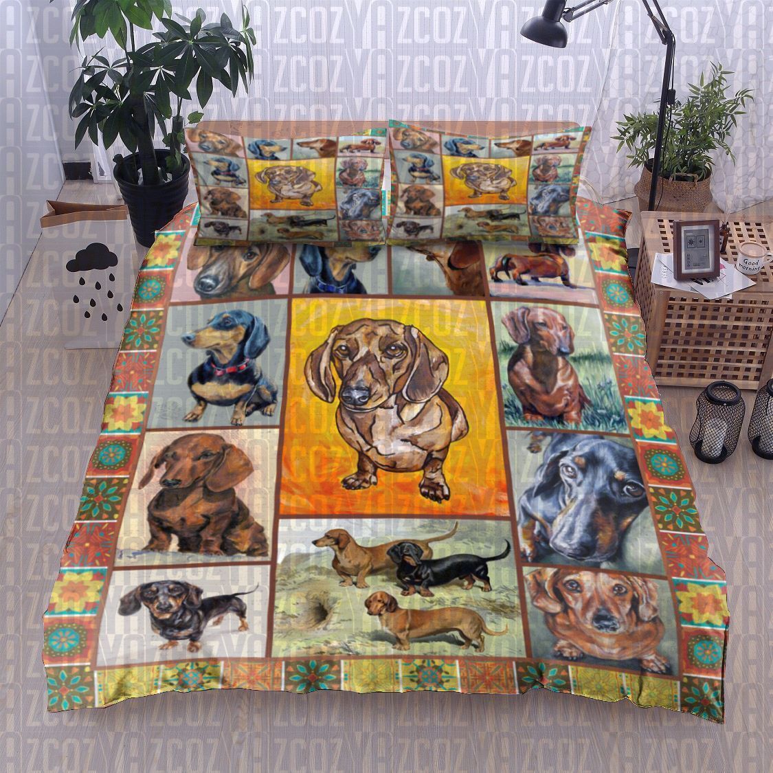 Dachshund Dog Bedding Set