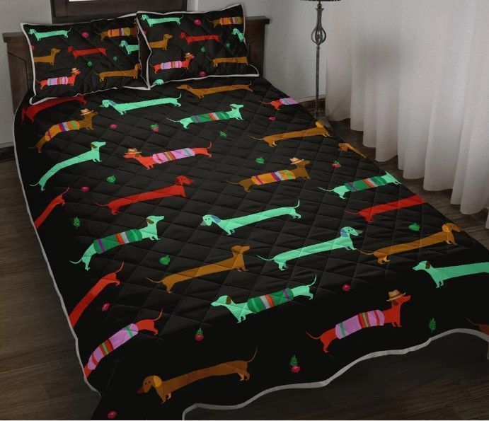 Dachshund Dog Color Bedding Set
