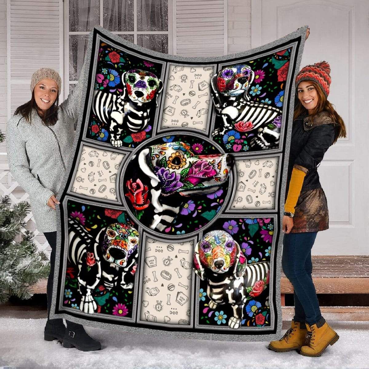 Dachshund Dog Fleece Blanket