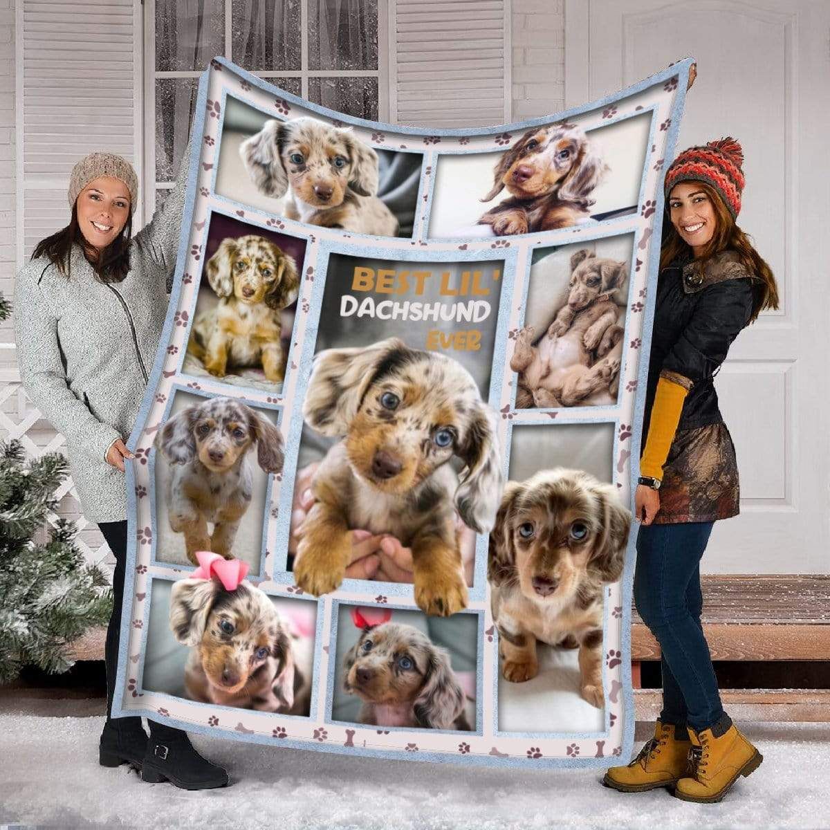 Dachshund Dog Fleece Blanket