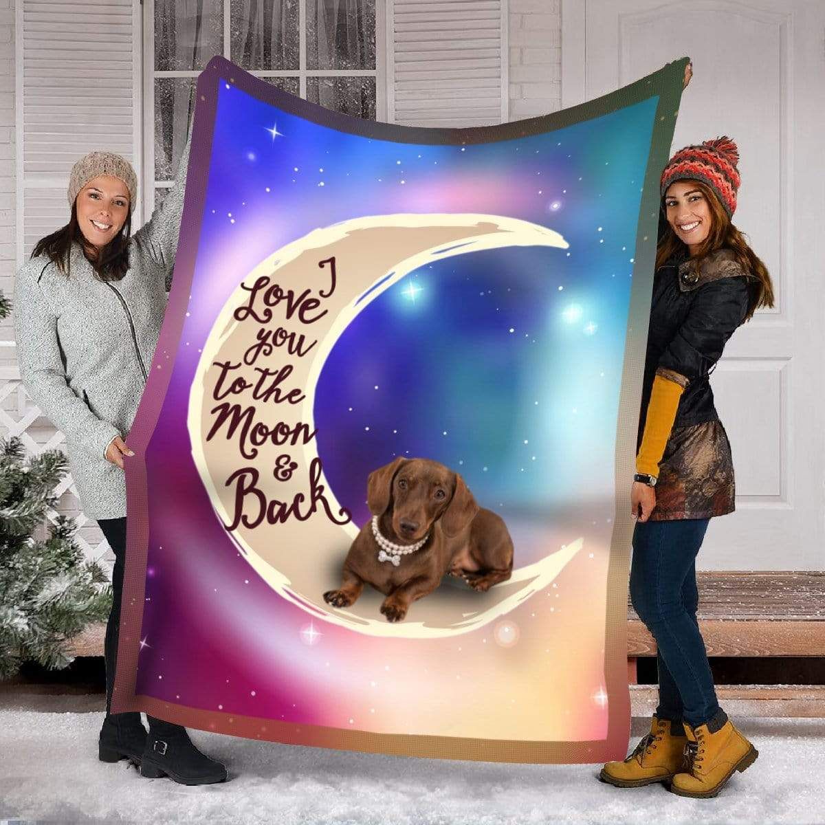 Dachshund Dog Fleece Blanket