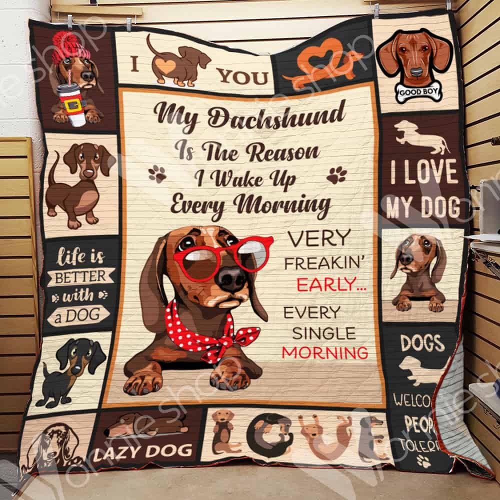 Dachshund Dog Quilt Blanket DHC01021208TD
