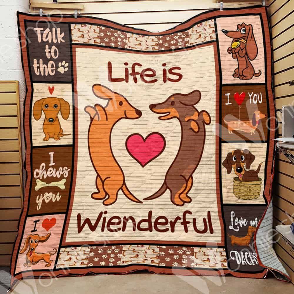 Dachshund Dog Quilt Blanket DHC0102836TD