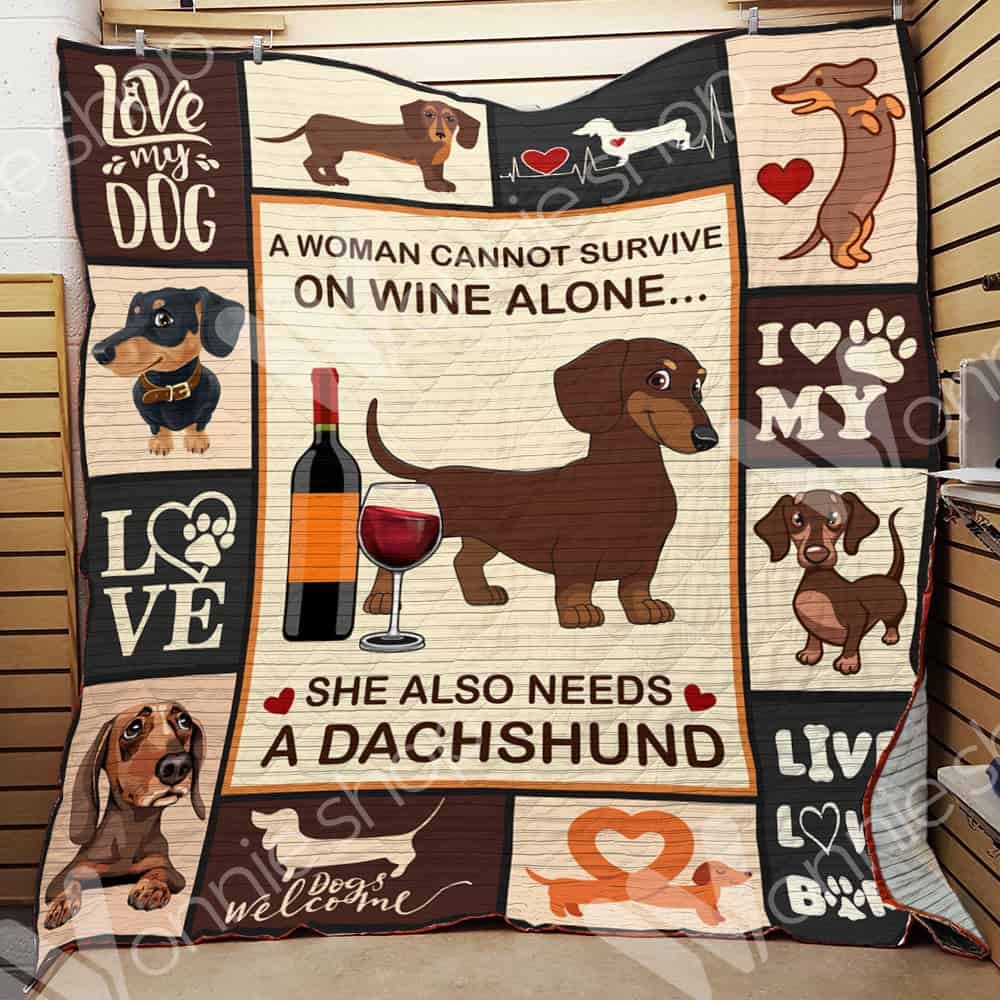 Dachshund Dog Quilt Blanket DHC0102987TD