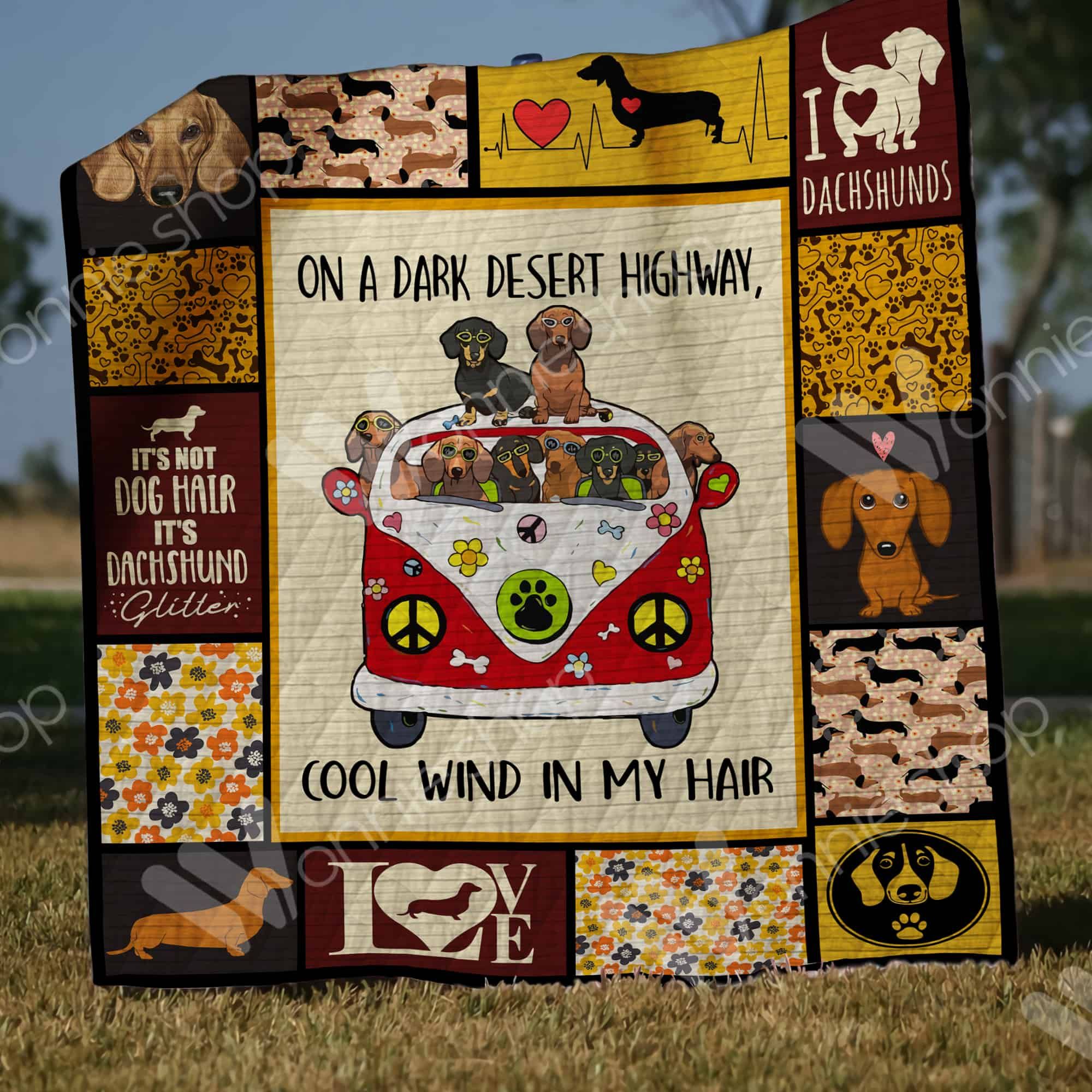 Dachshund Dog Quilt Blanket DHC0302776TD