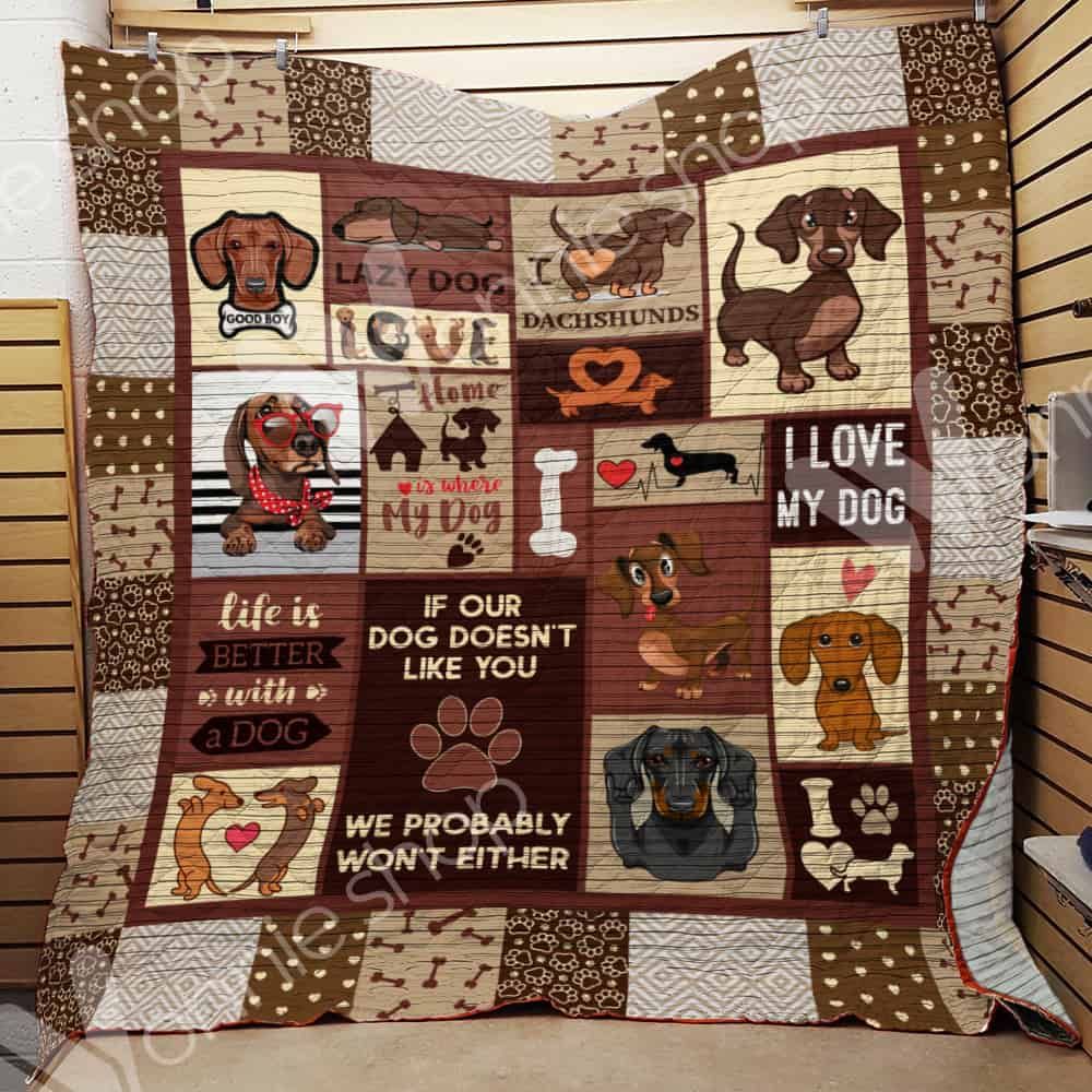Dachshund Dog Quilt Blanket DHC06021317TD