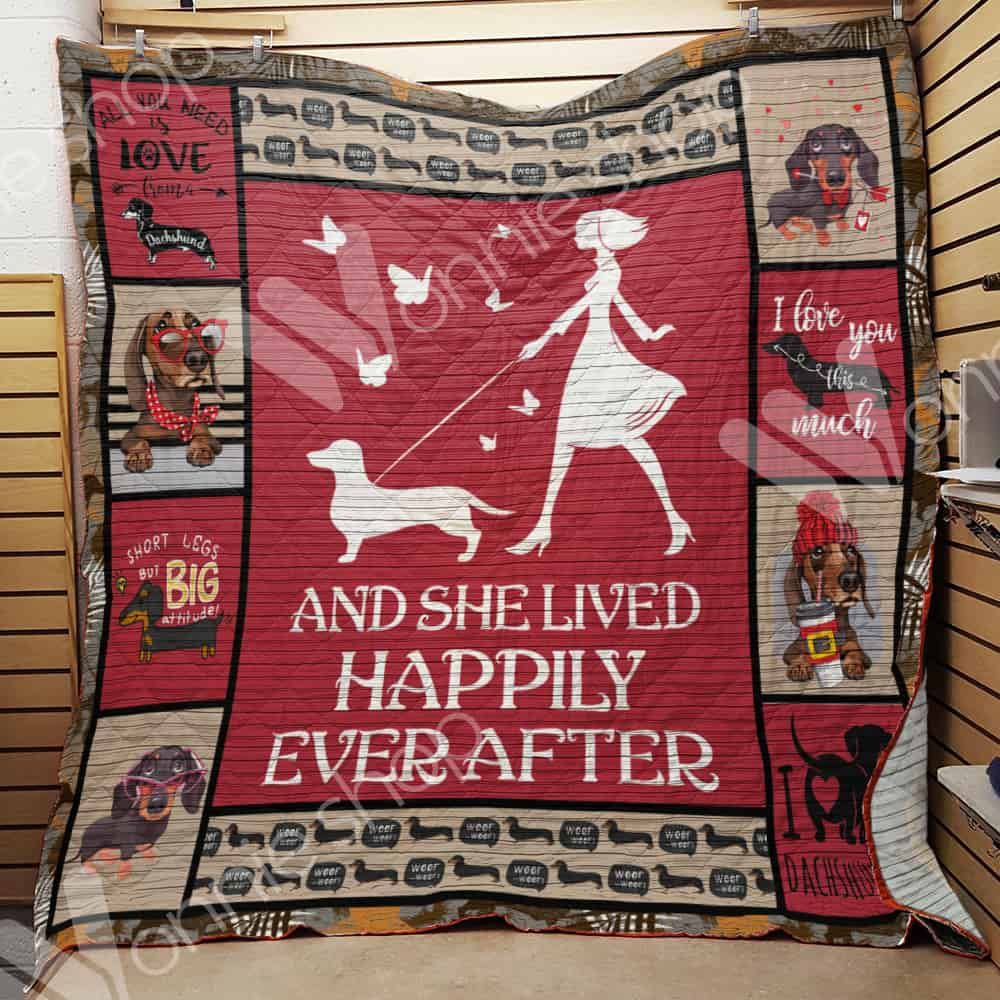Dachshund Dog Quilt Blanket DHC1002569TD