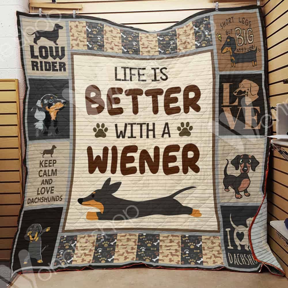 Dachshund Dog Quilt Blanket DHC1002639TD