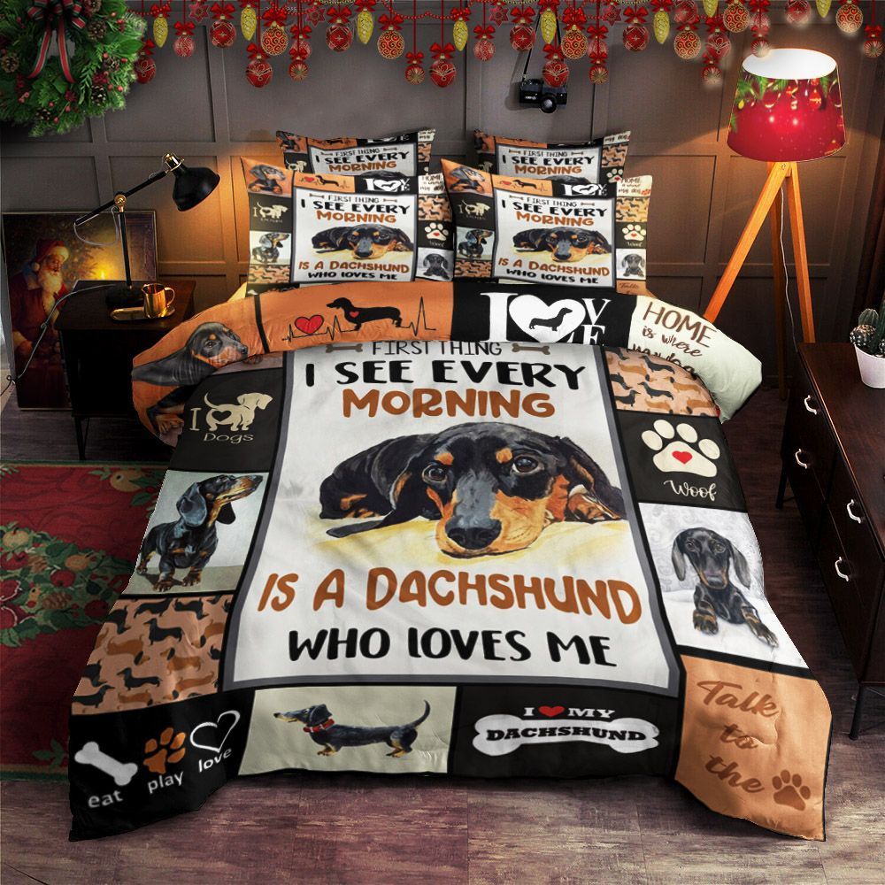 Dachshund Dog Bedding Set