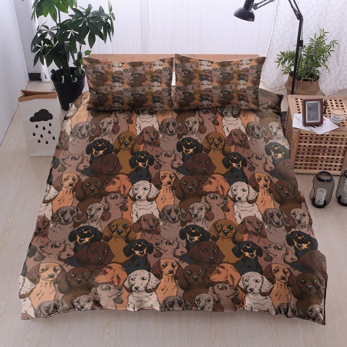 Dachshund Dogs Bedding Set