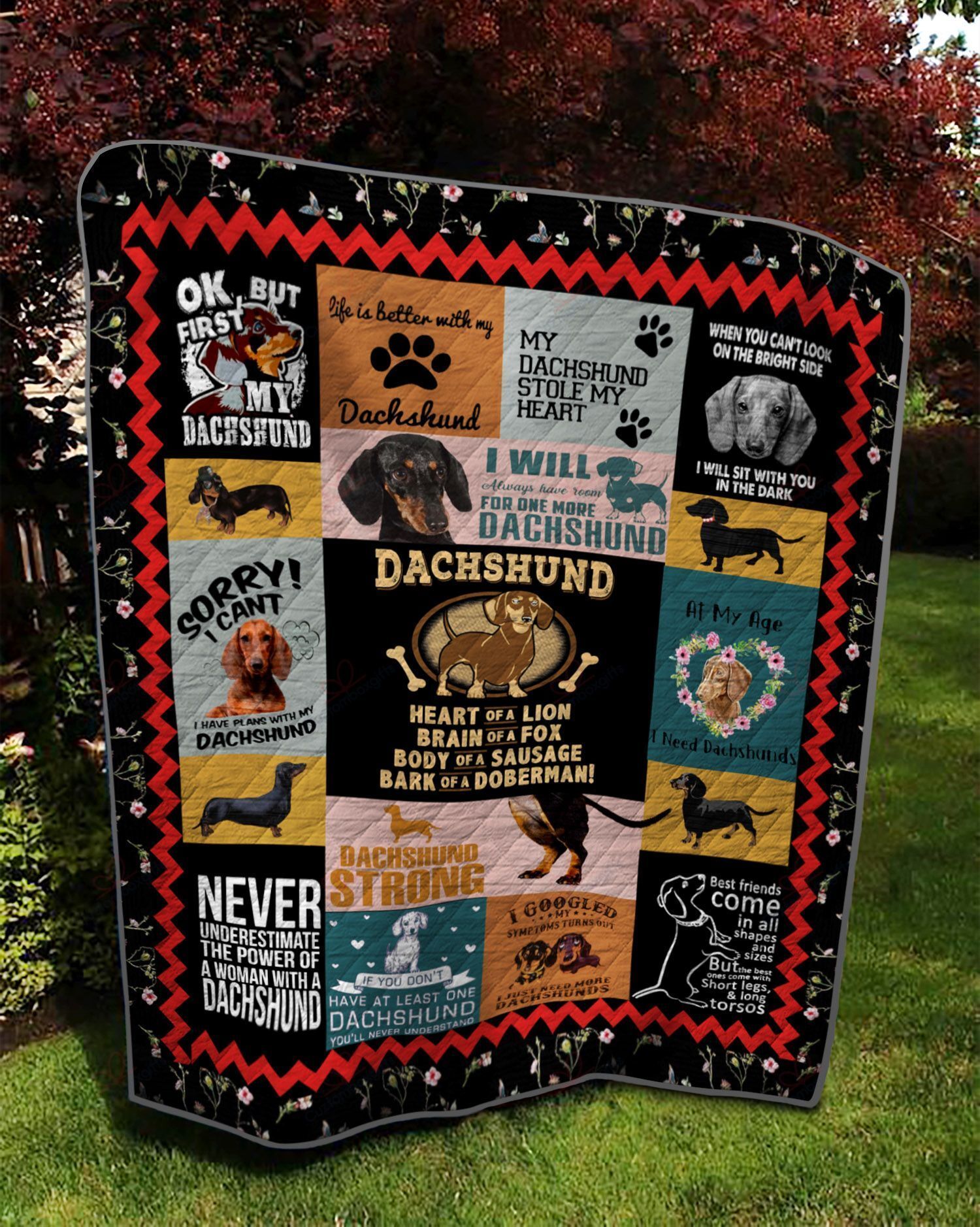 Dachshund DT2109509CL Quilt Blanket