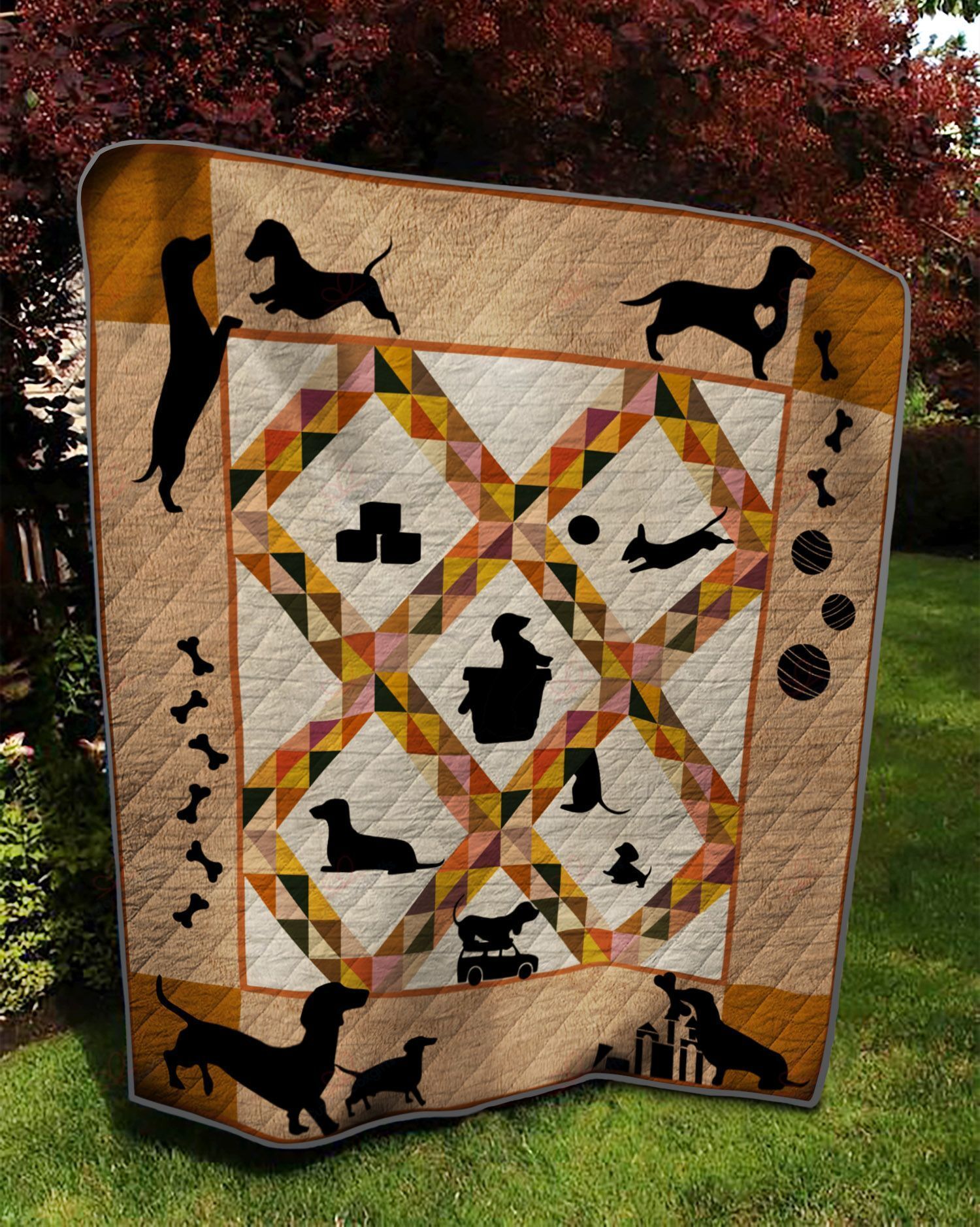 Dachshund DT2109747CL Quilt Blanket