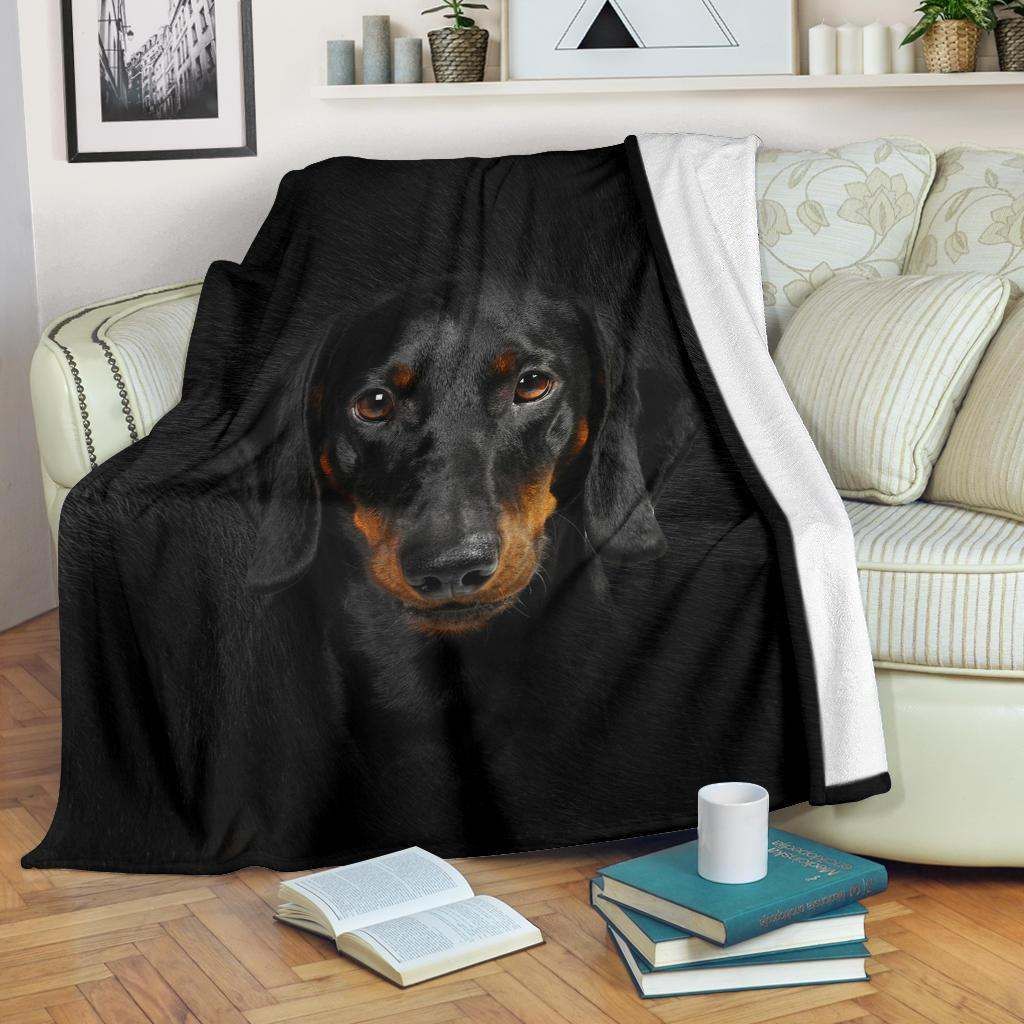 Dachshund Face Hair Blanket