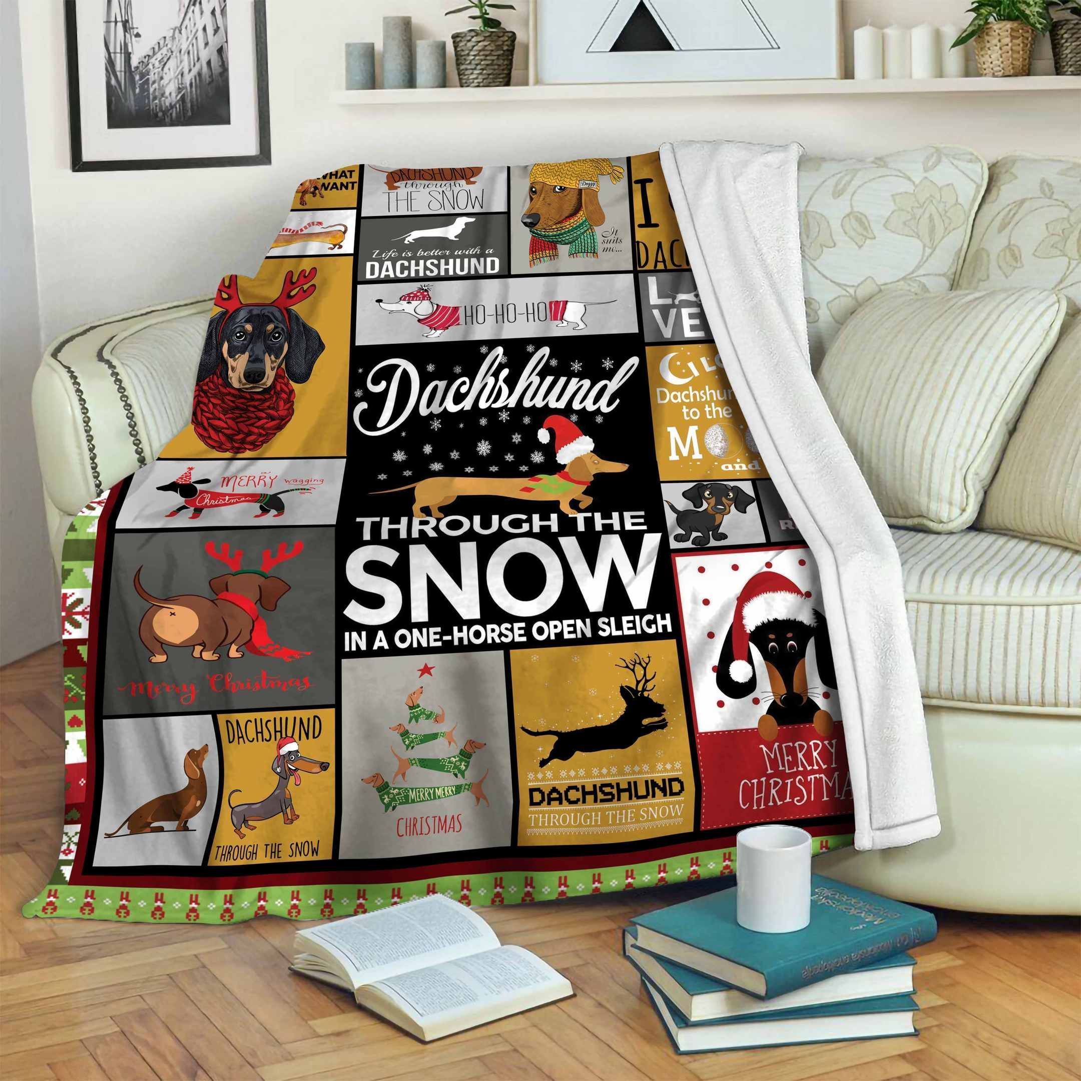 Dachshund Fleece Blanket