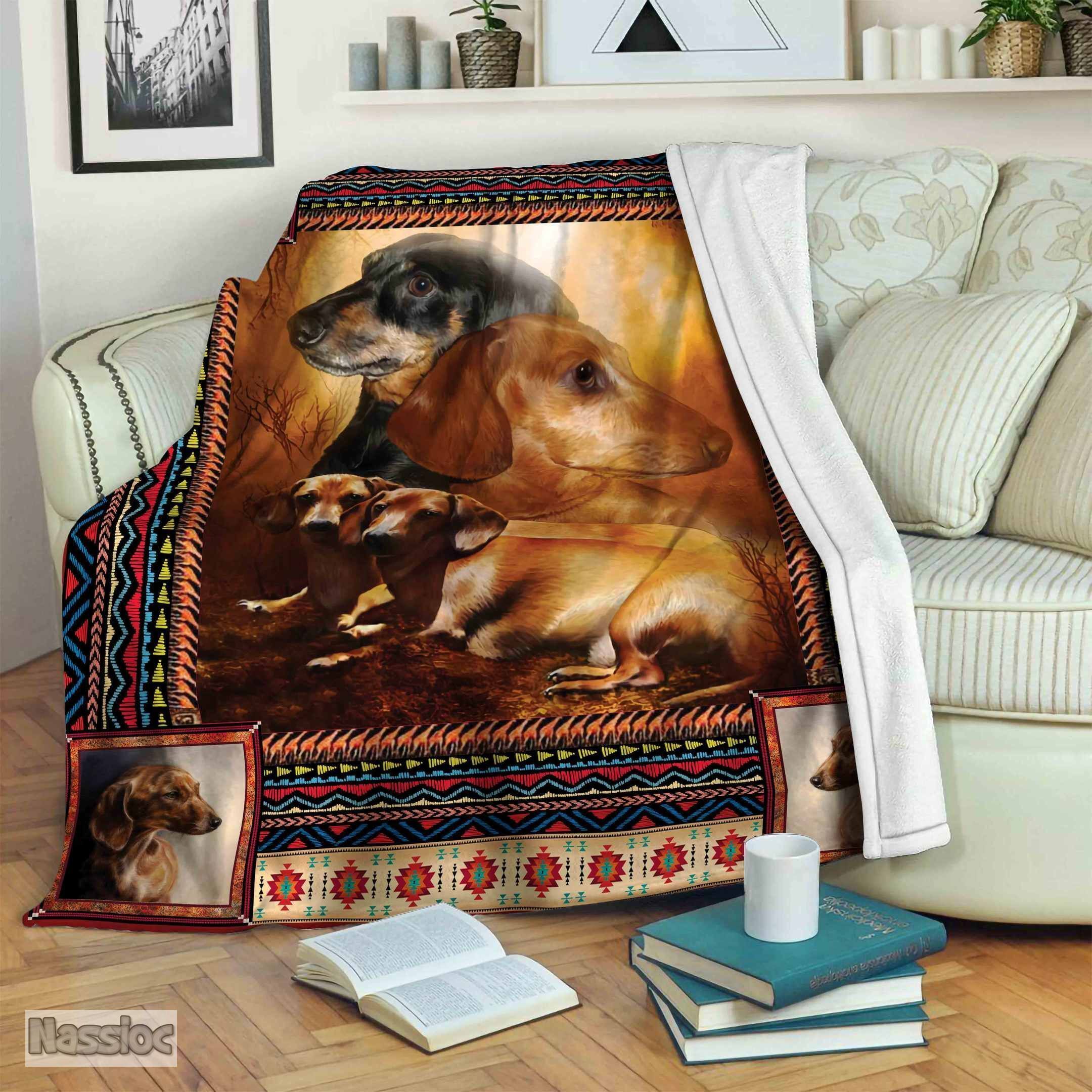Dachshund Fleece Blanket
