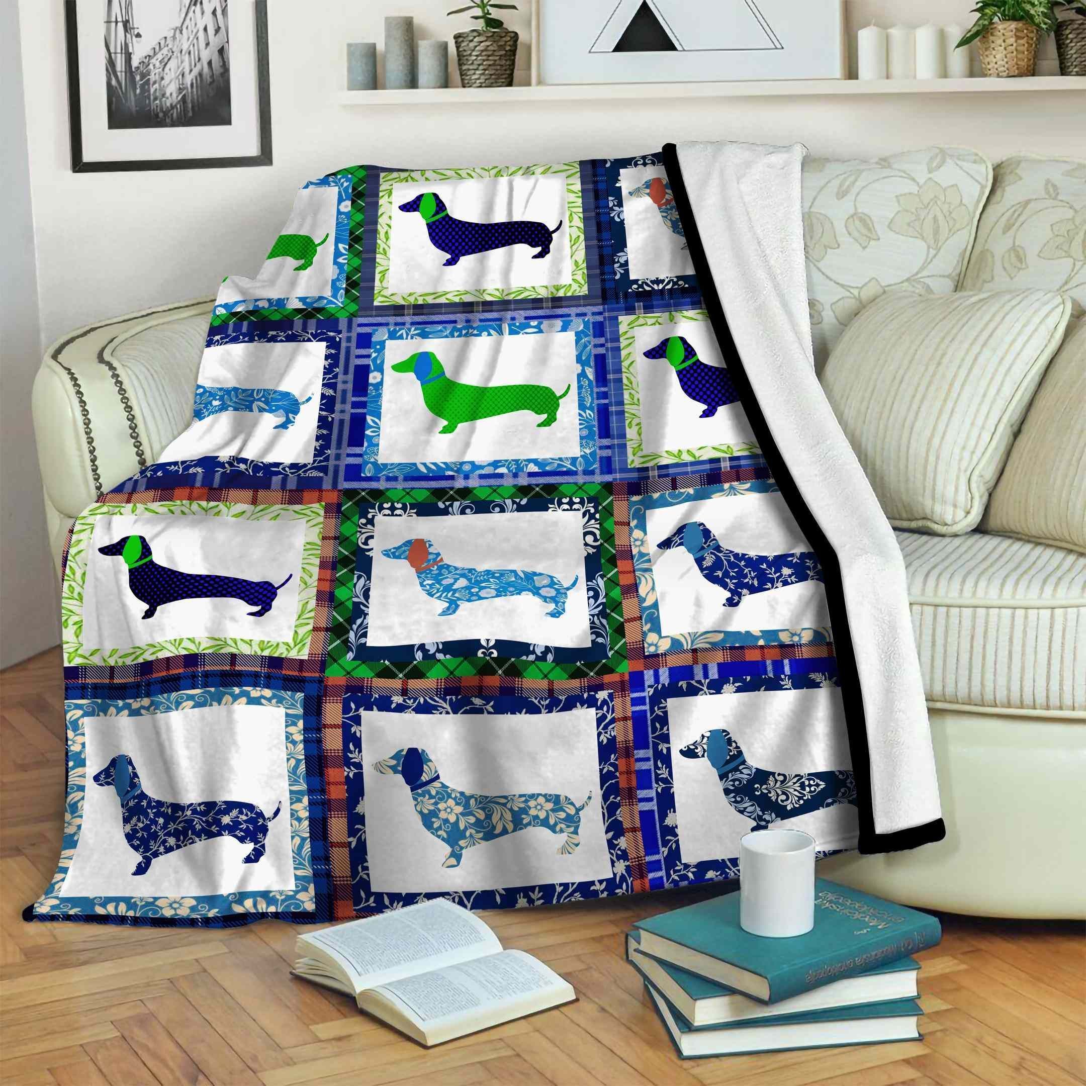 Dachshund Fleece Blanket