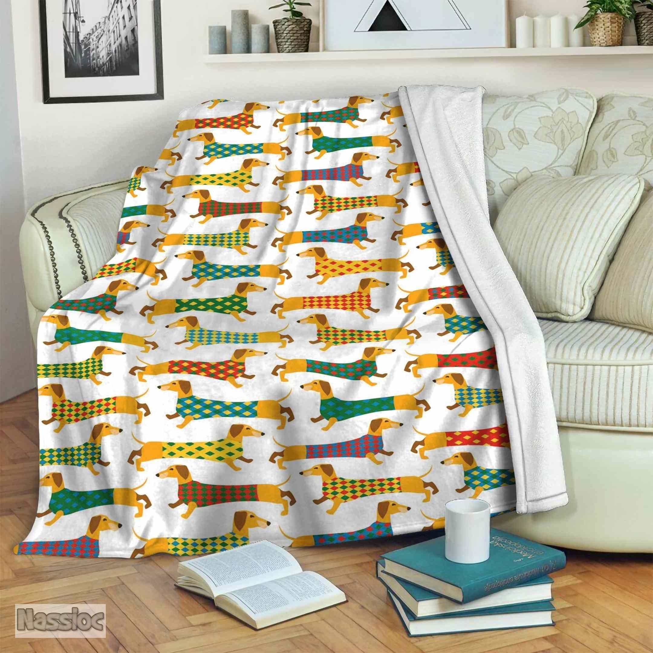 Dachshund Fleece Blanket