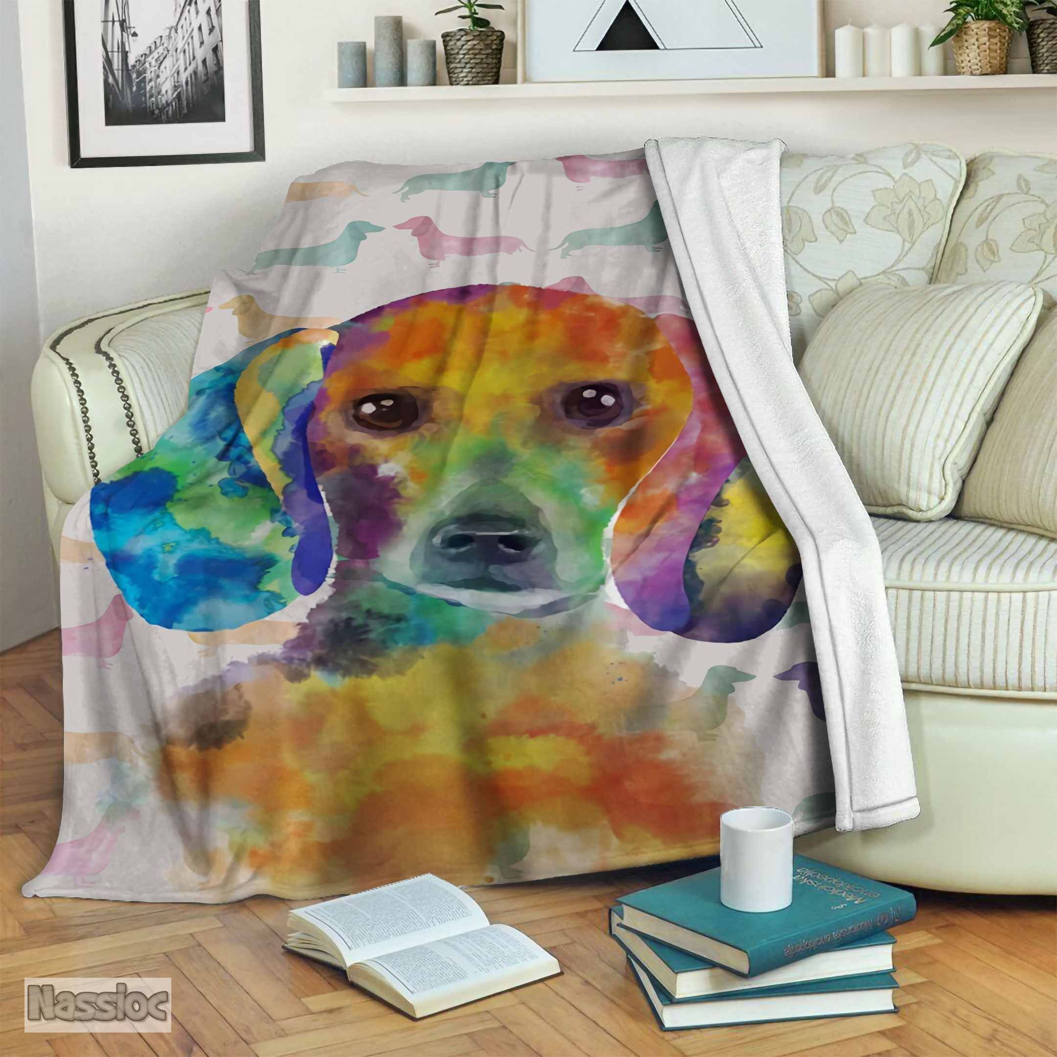 Dachshund Fleece Blanket