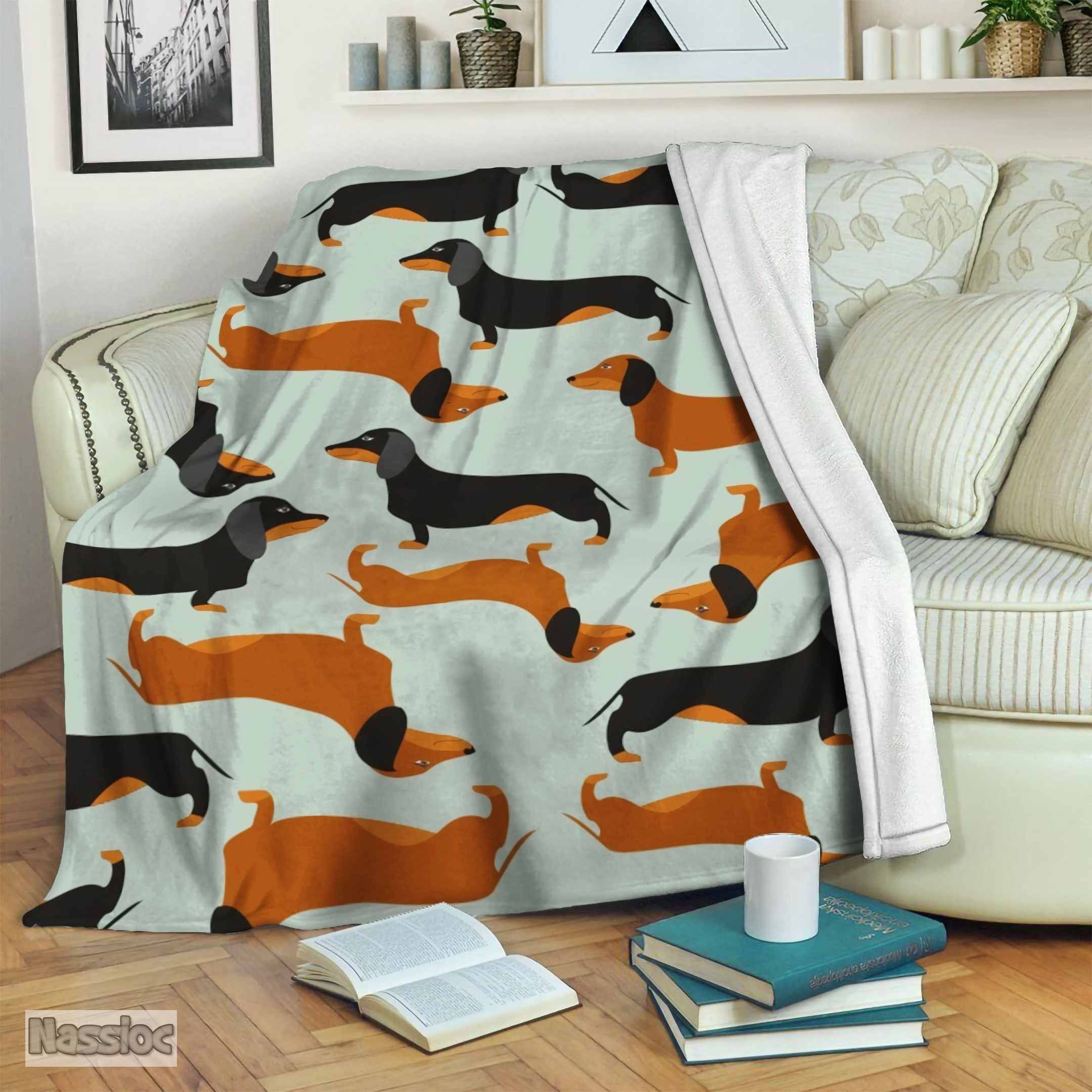 Dachshund Fleece Blanket