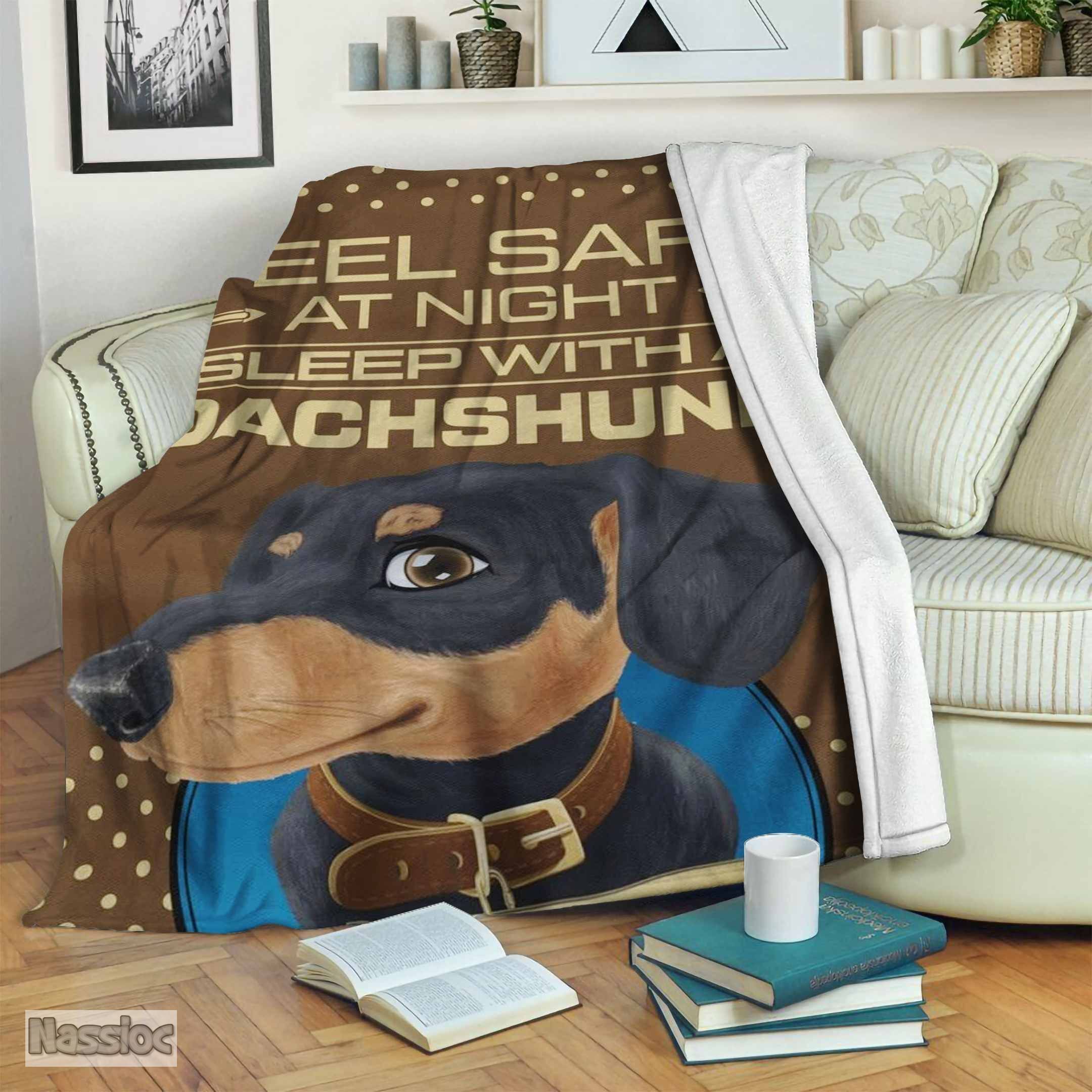 Dachshund Fleece Blanket