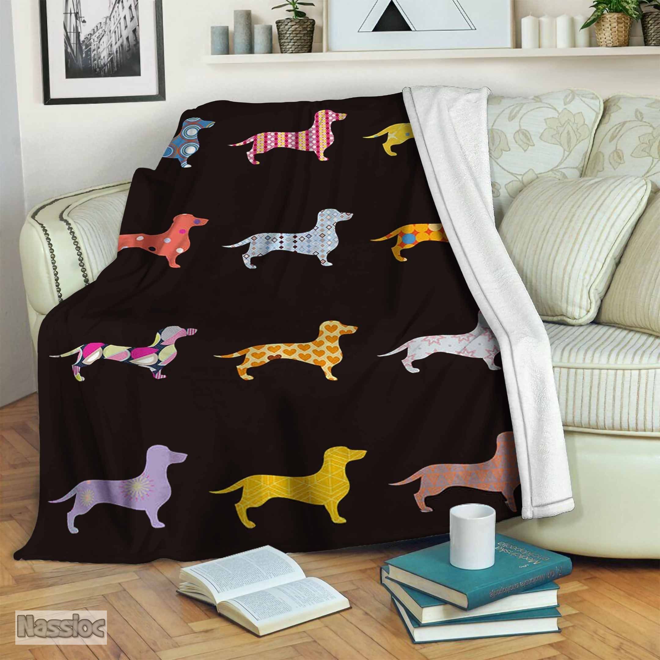 Dachshund Fleece Blanket