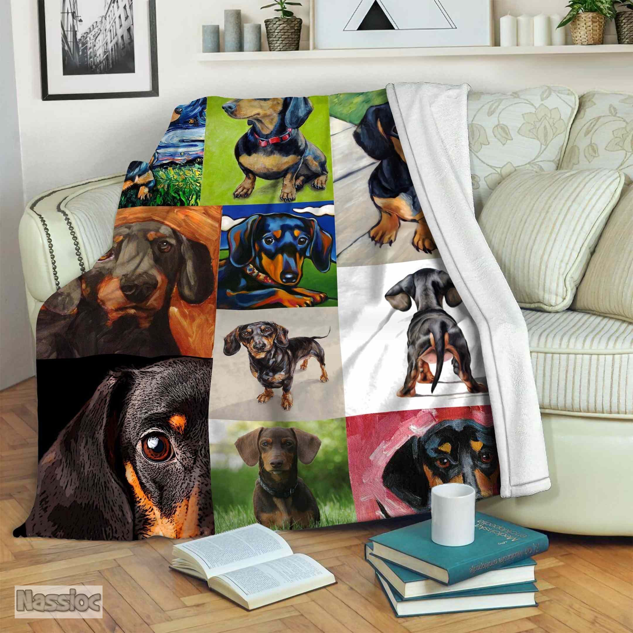 Dachshund Fleece Blanket