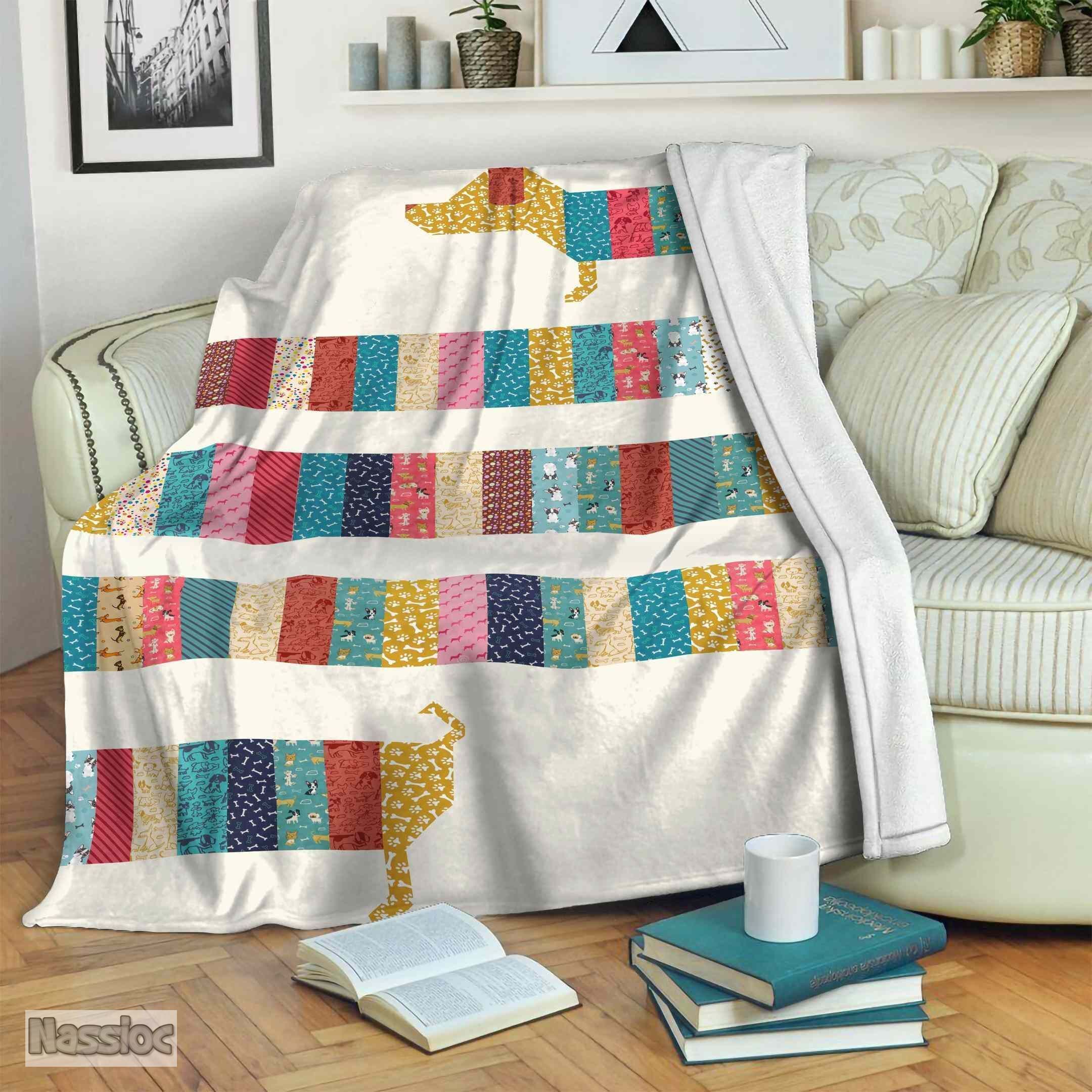 Dachshund Fleece Blanket