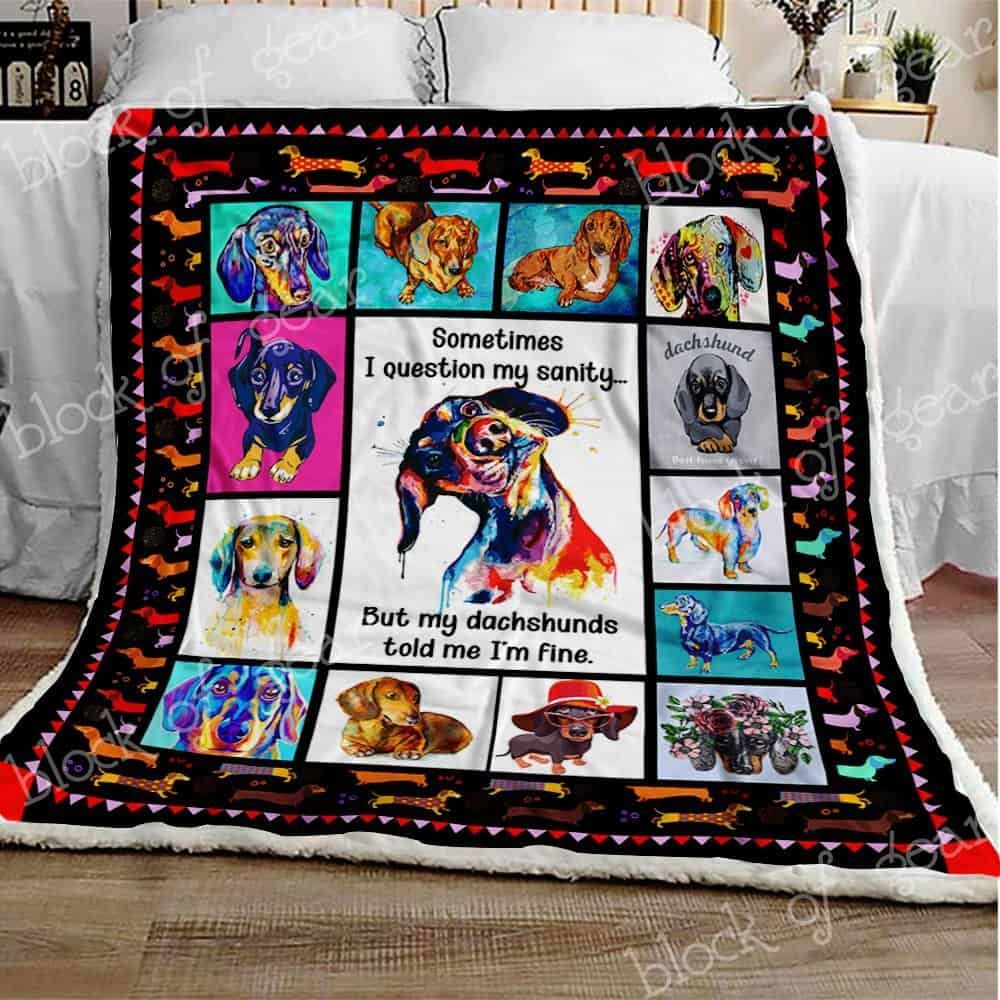 Dachshund Fleece Blanket
