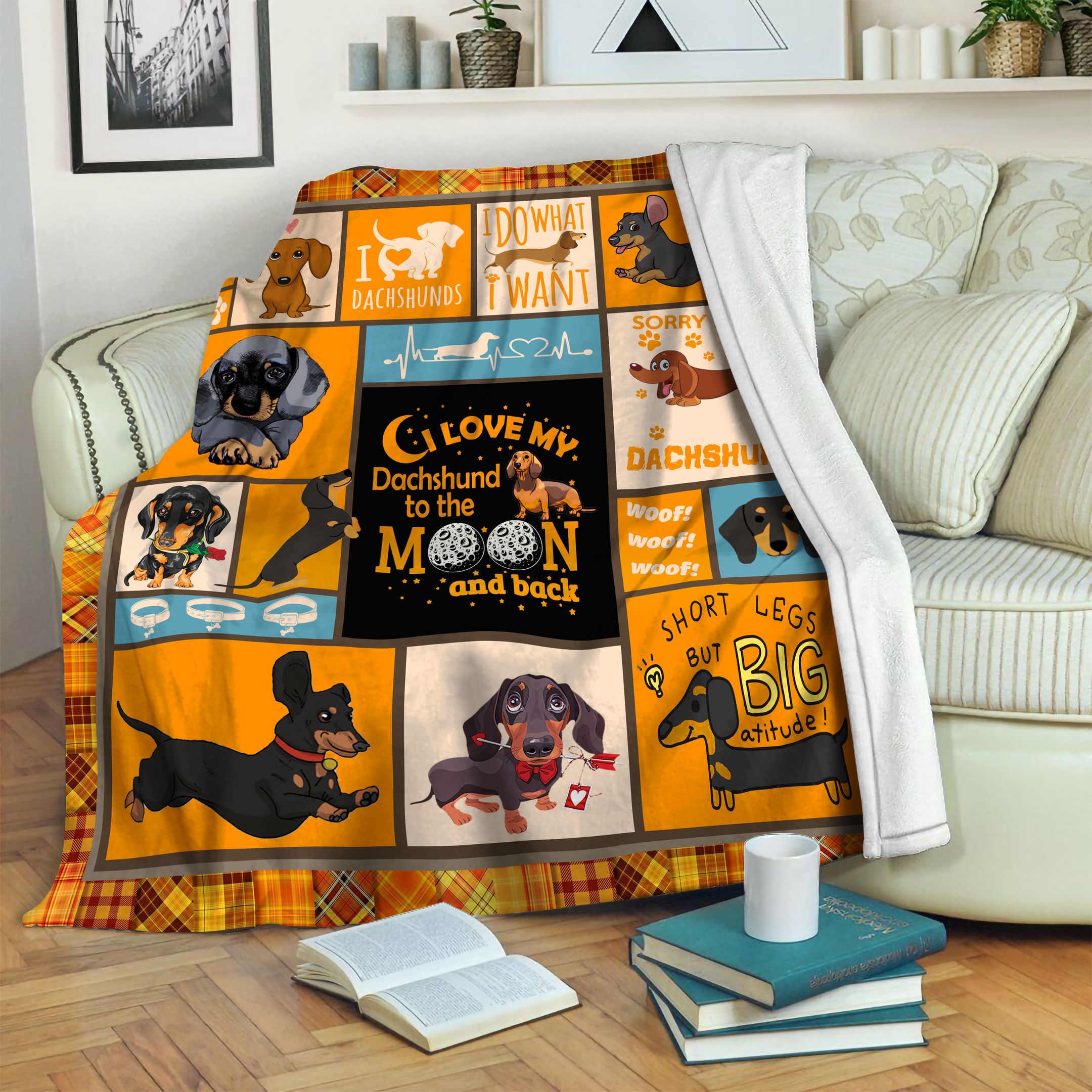 Dachshund Fleece Blanket