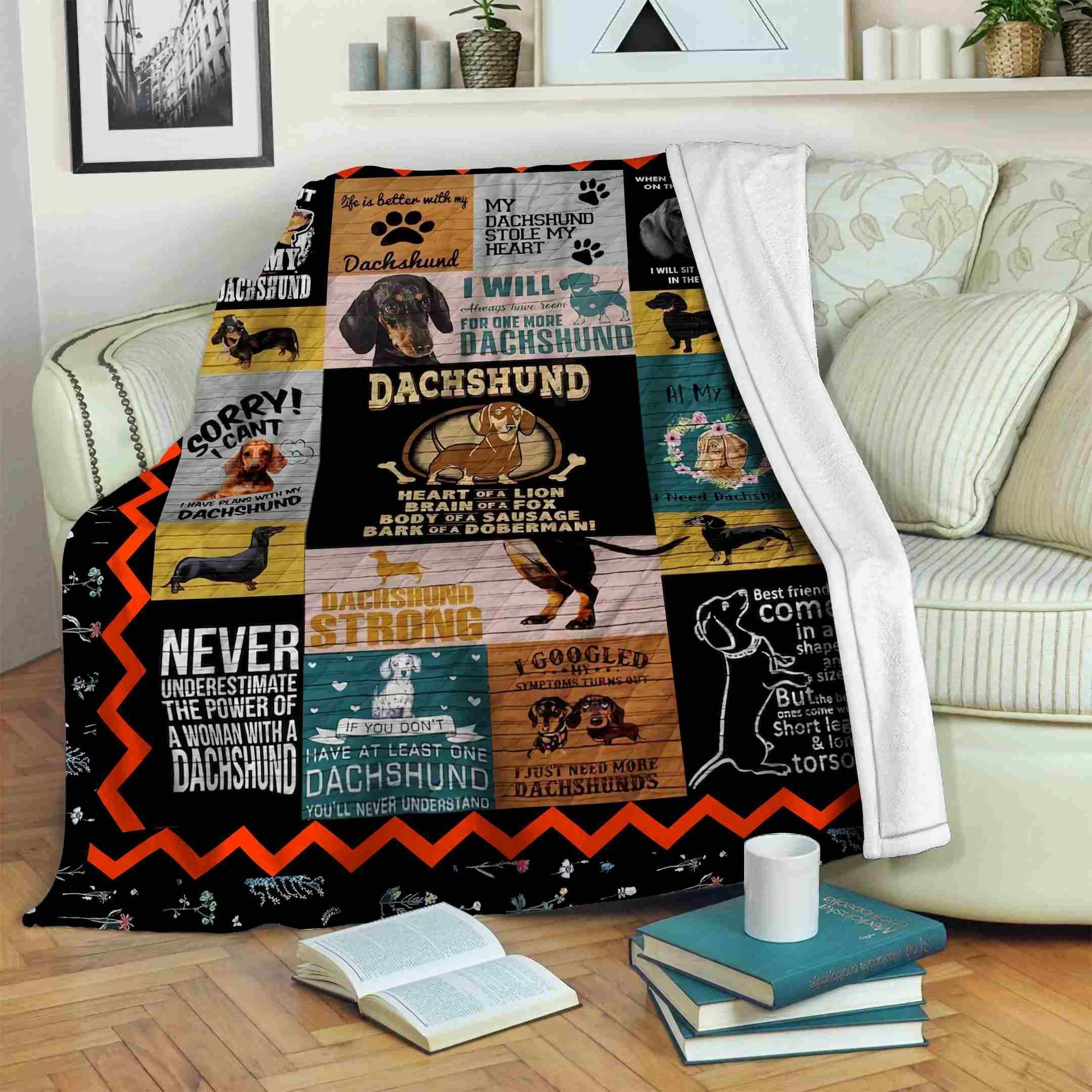 Dachshund Fleece Blanket