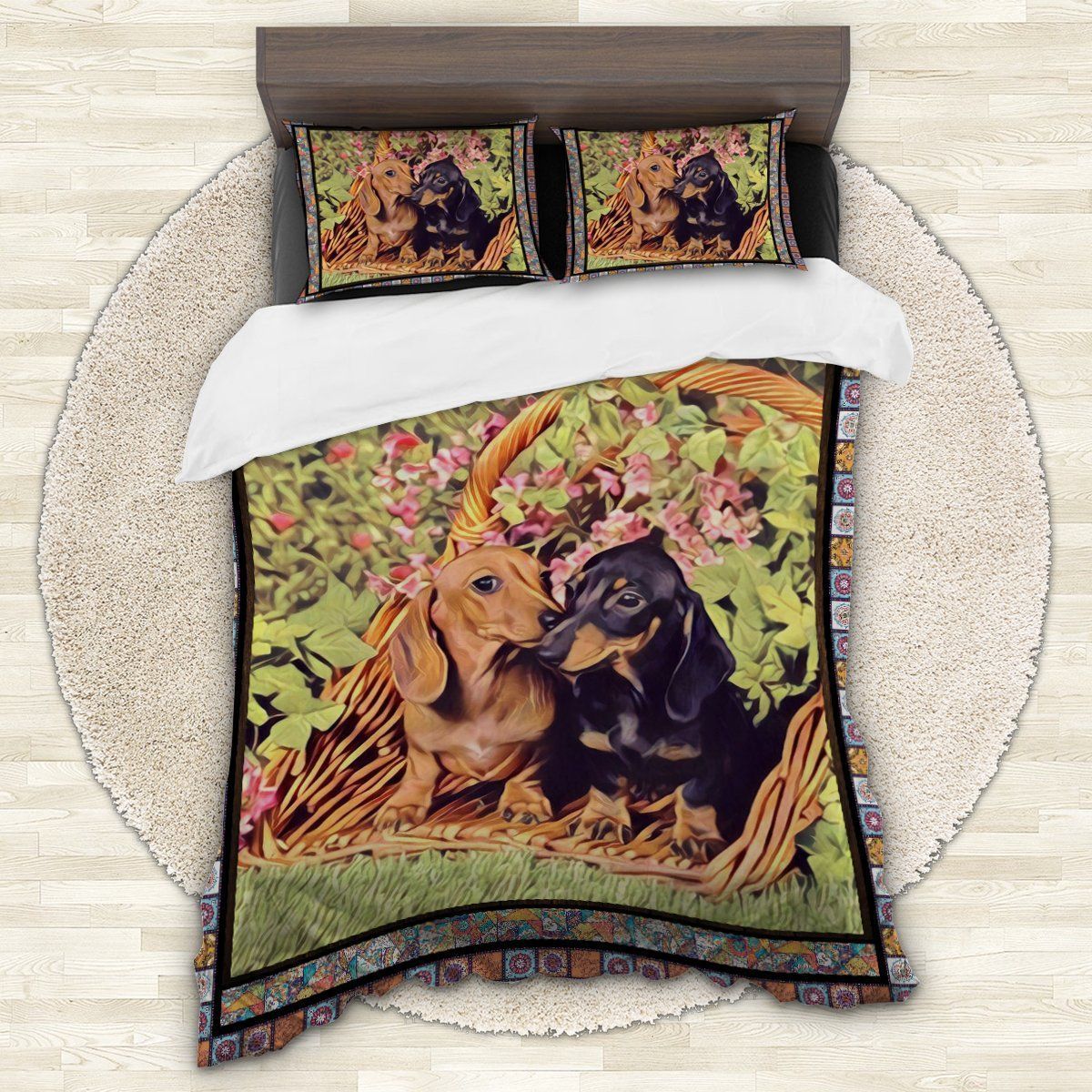 Dachshund Friend Bedding Set