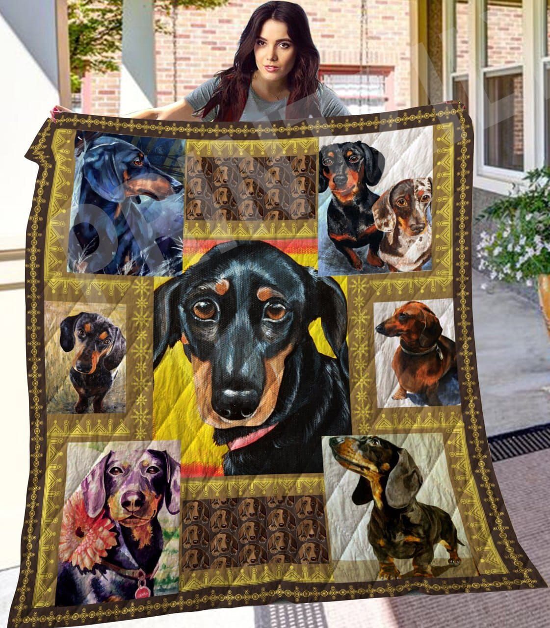 Dachshund Gift For My Love Quilt Blanket DHC0201201011TD