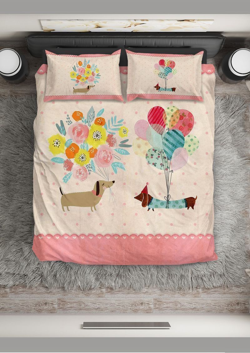 Dachshund Give And Respect Bedding Set