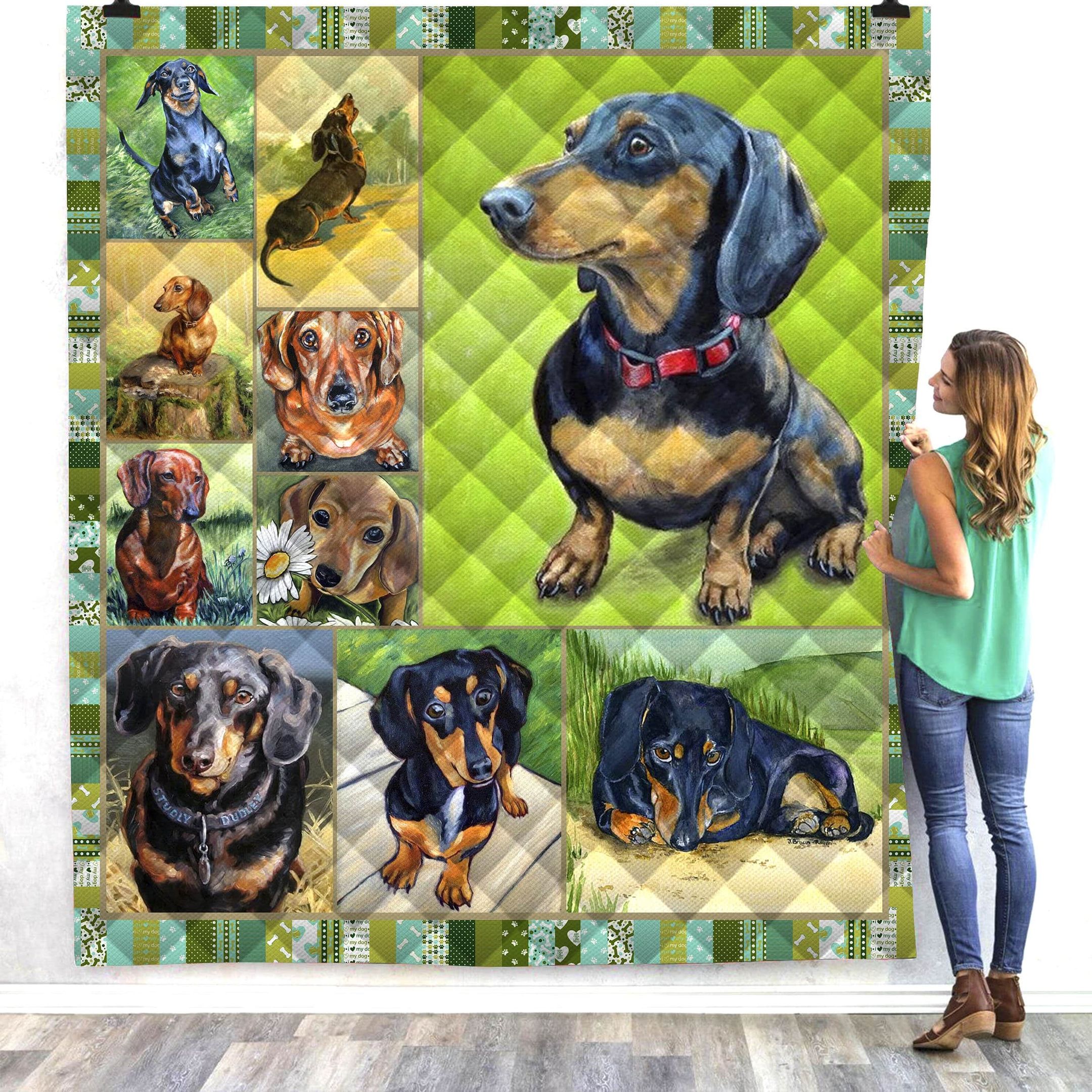 Dachshund Gucci On My Quilt Blanket DHC3112914TD