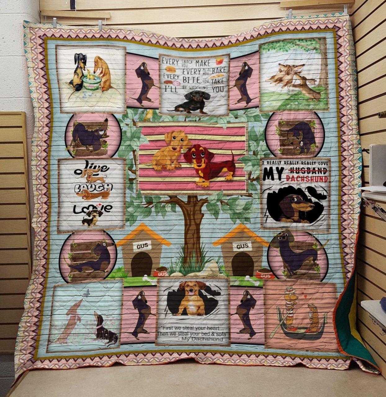 Dachshund Gus Gus Gus Quilt Blanket DHC0201201303TD