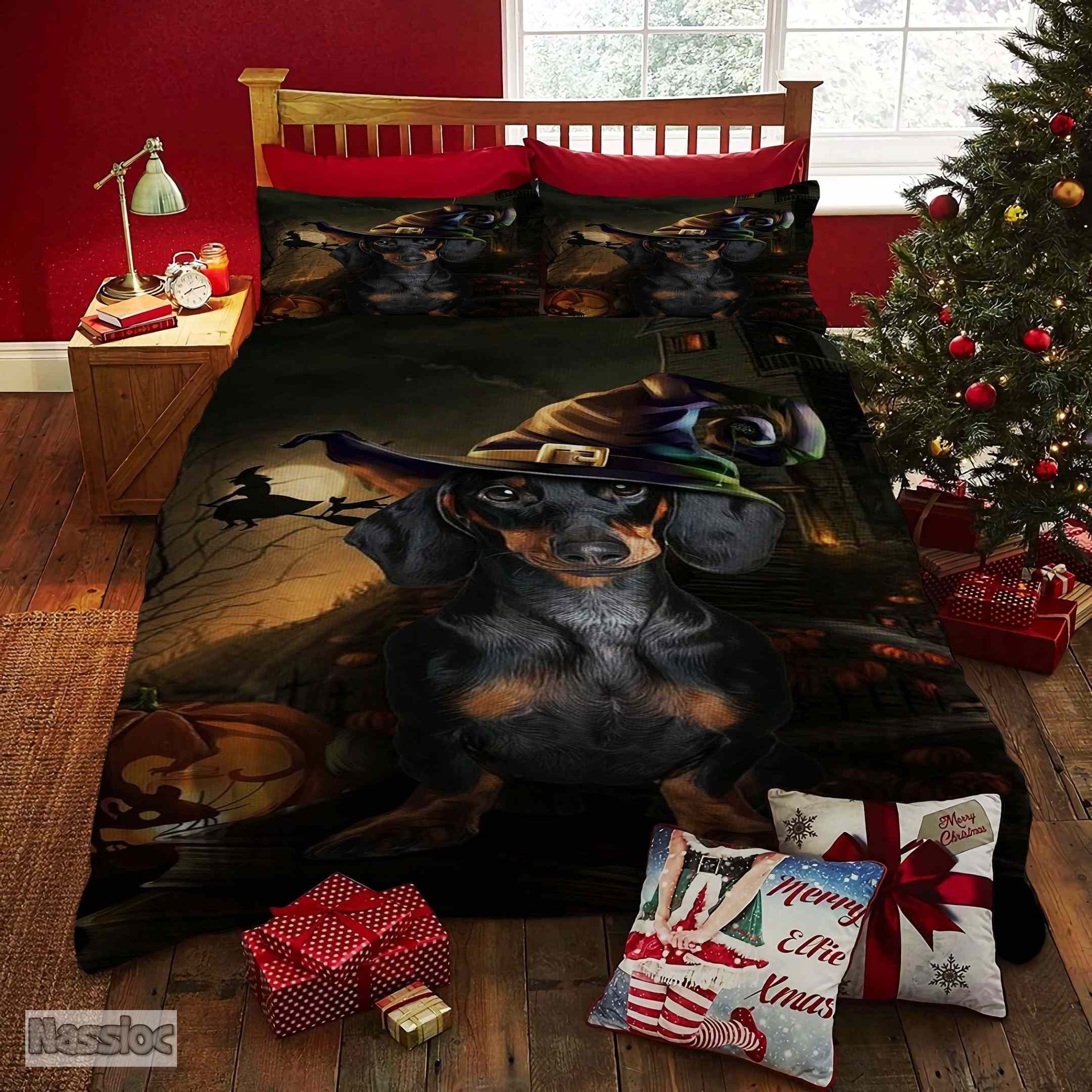 Dachshund Halloween Bedding Set
