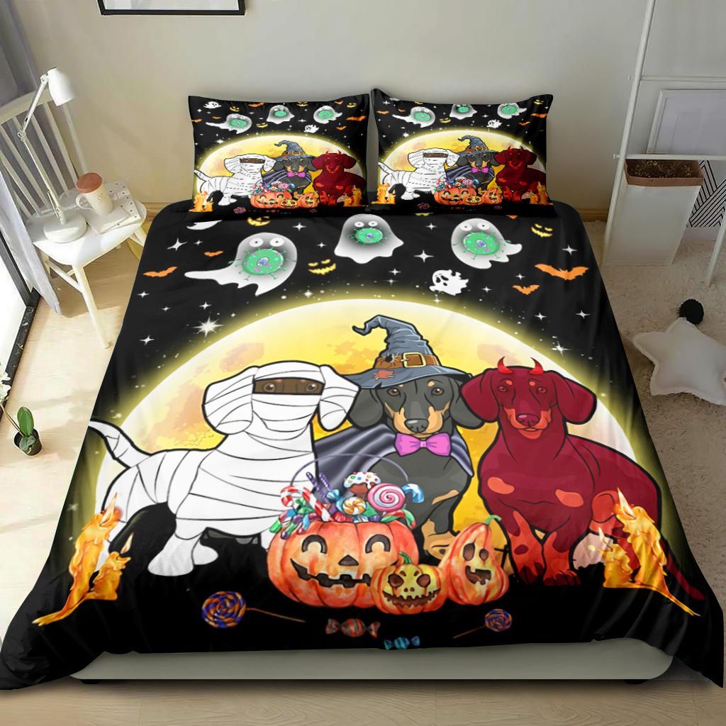 Dachshund Halloween Bedding Set