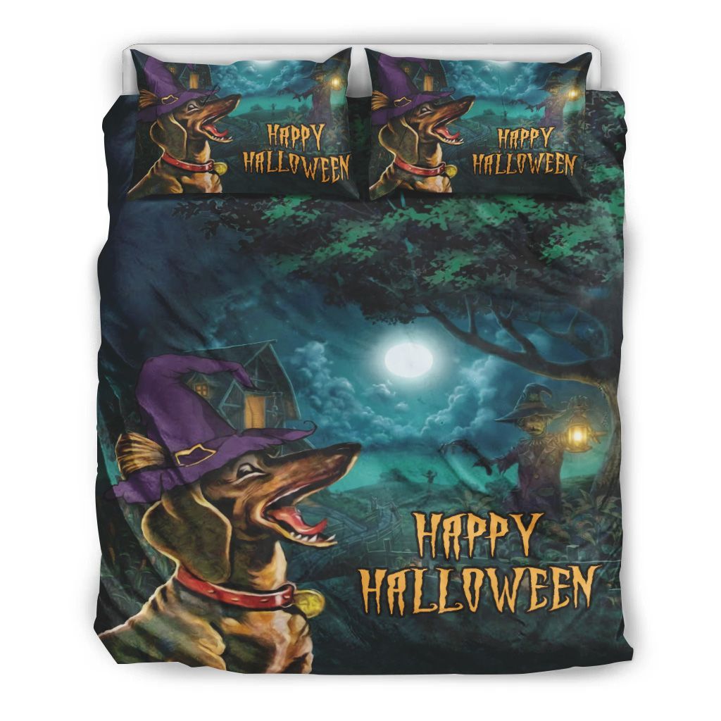Dachshund Halloween Bedding Set