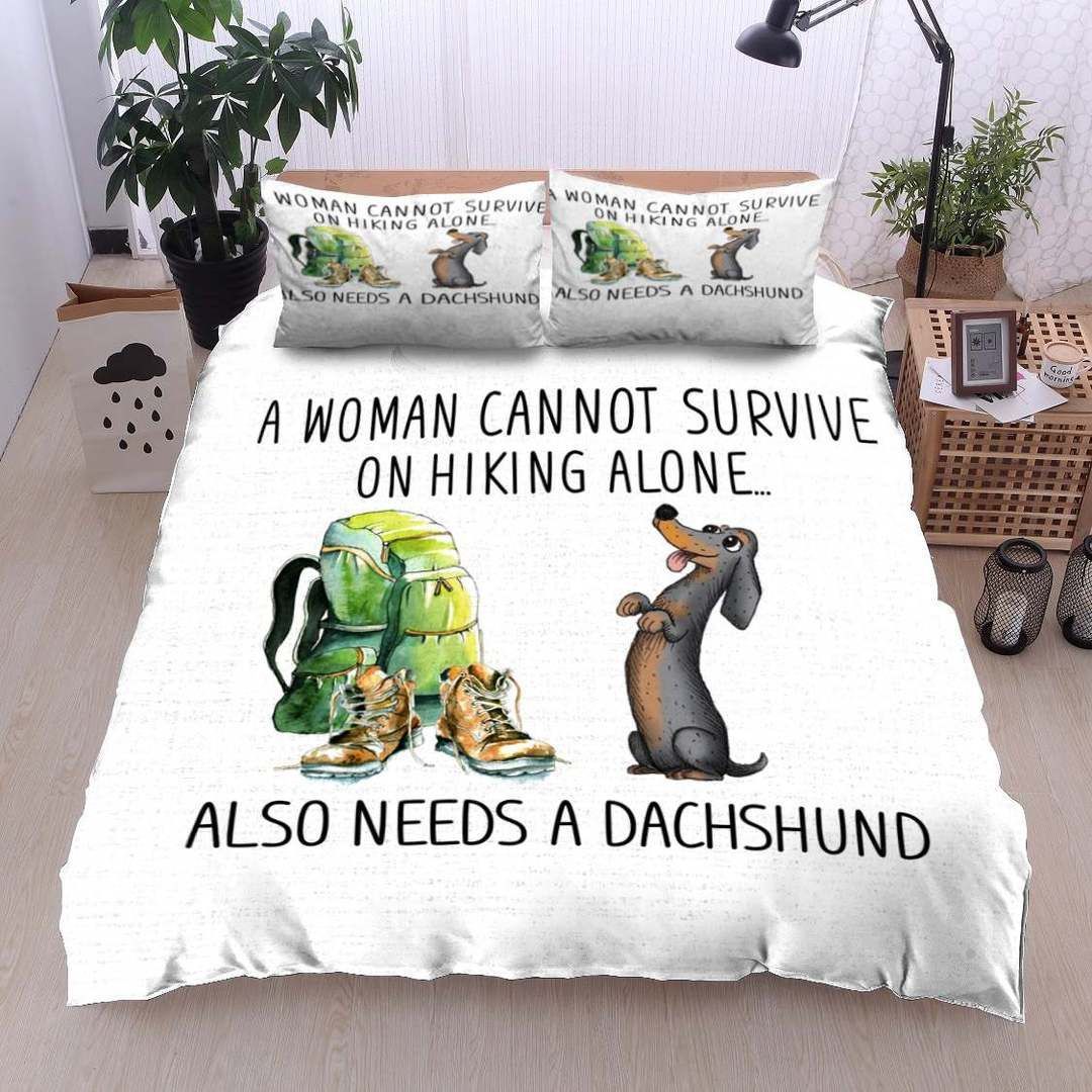 Dachshund Hiking Bedding Set