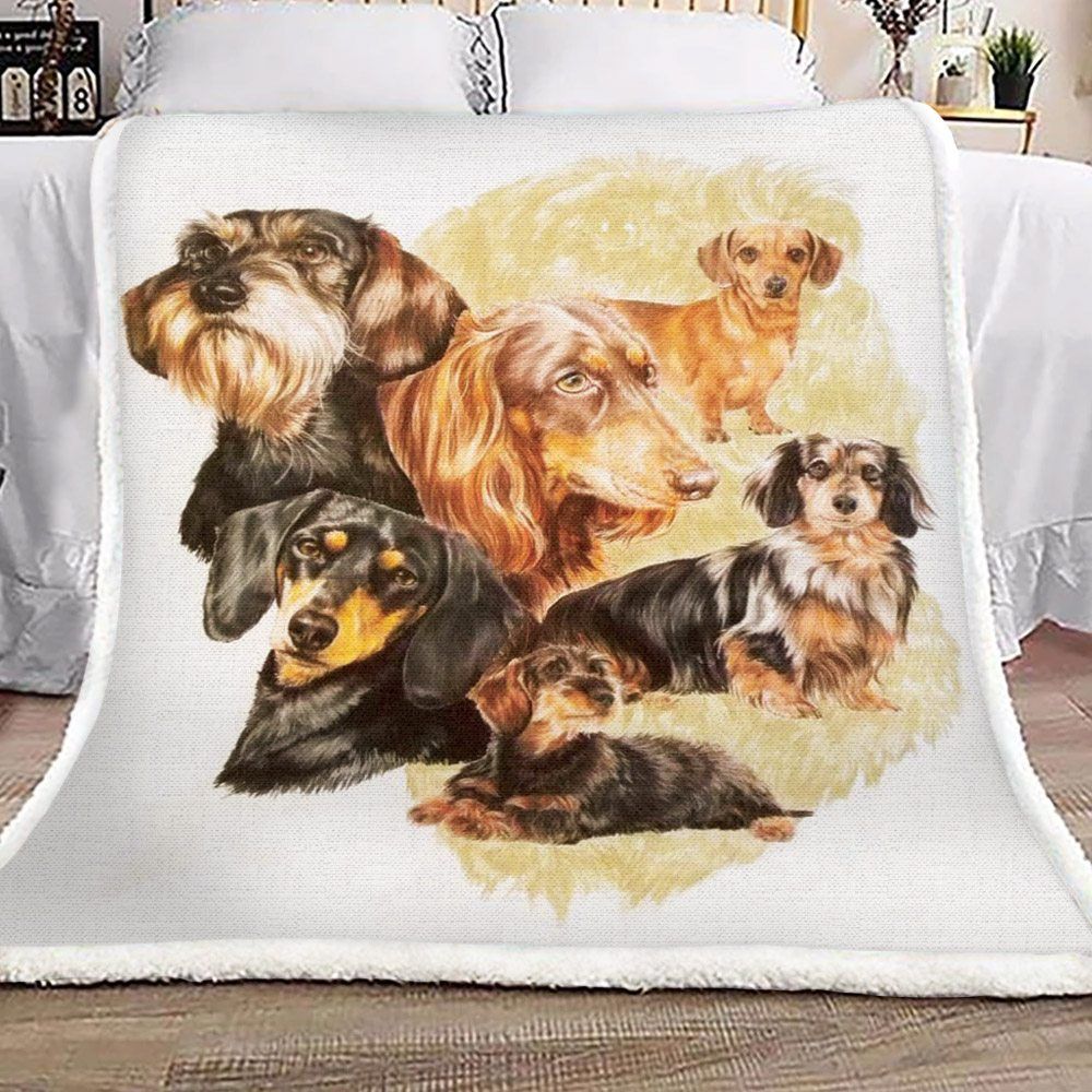 Dachshund Sherpa Fleece