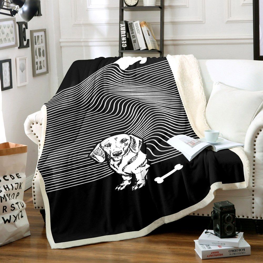 Dachshund Sherpa Fleece