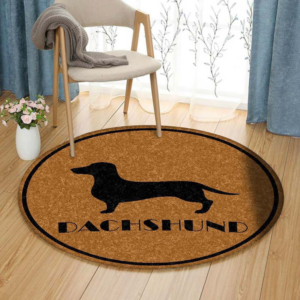 Dachshund Round Carpet