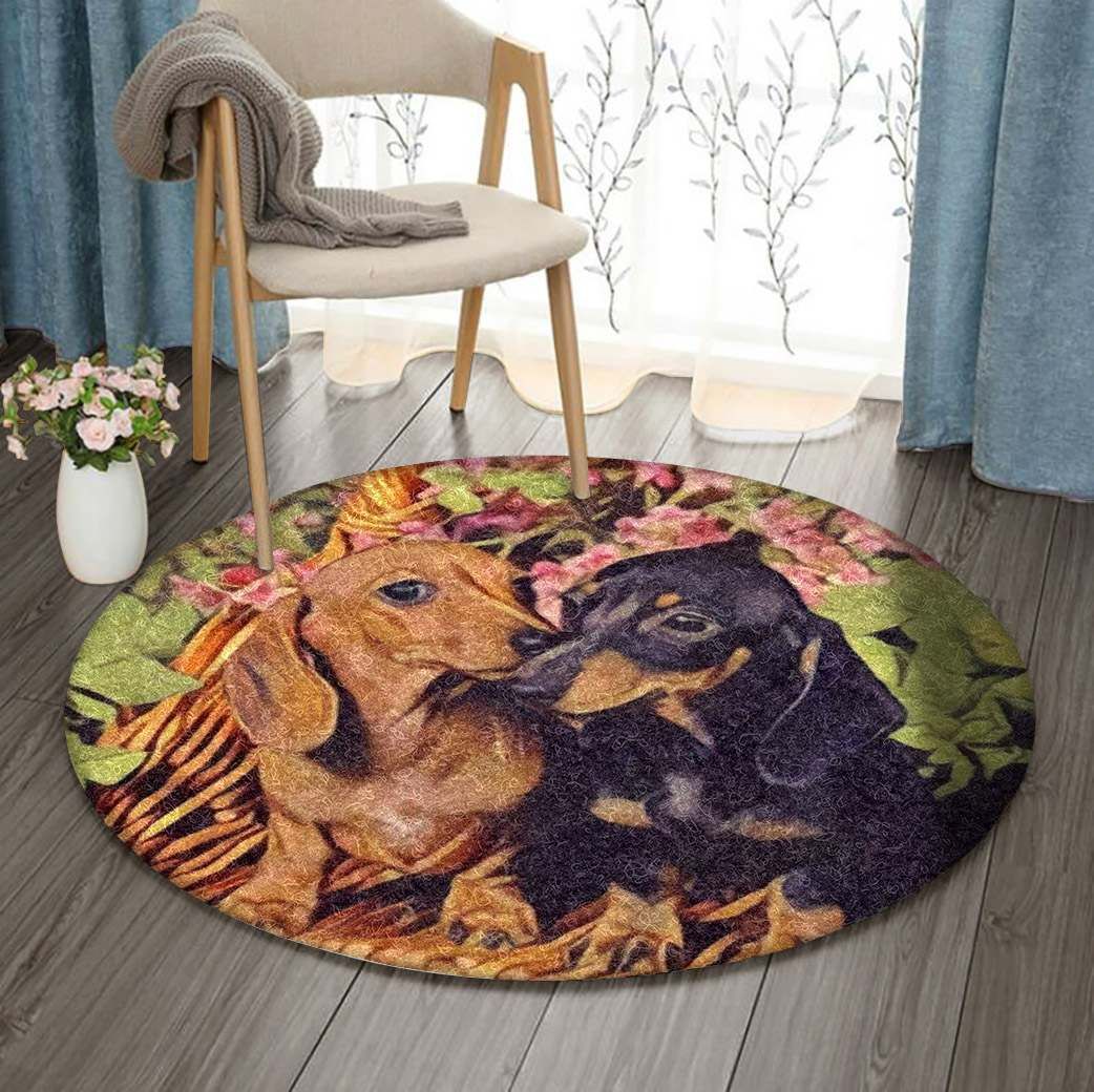Dachshund Round Carpet