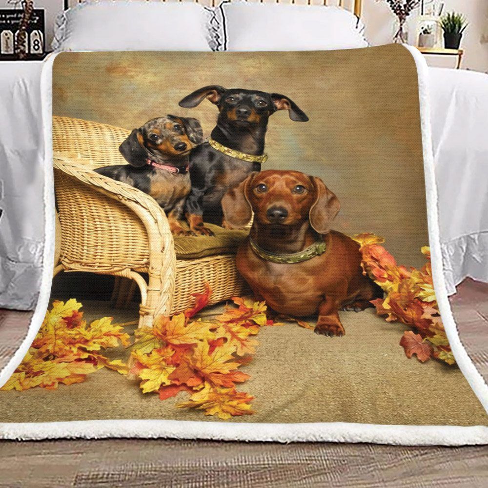 Dachshund Sherpa Fleece