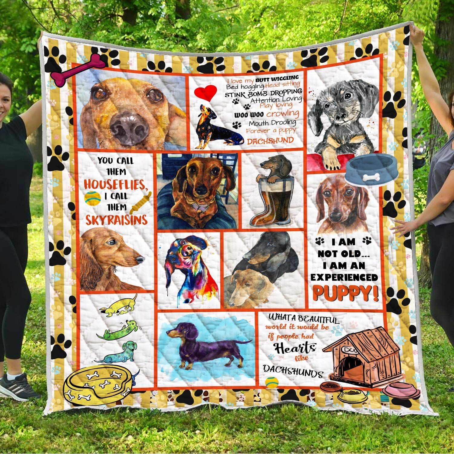 Dachshund I Am Not Old Quilt Blanket DHC31121197TD