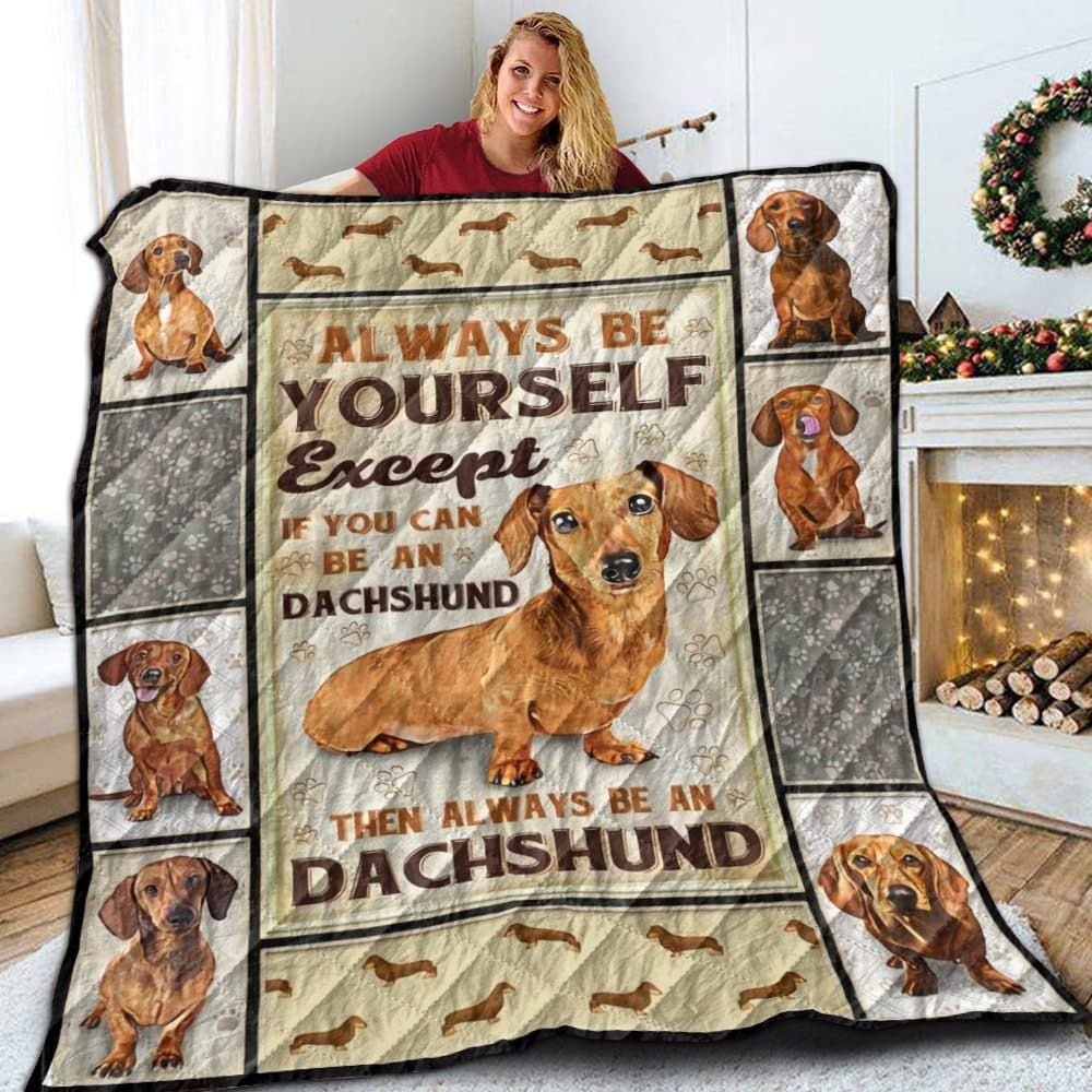Dachshund I Love Beautiful Eyes Quilt Blanket Christmas Christmas Gifts Merry Christmas Holiday Gifts Gift Dhc03011196Dd