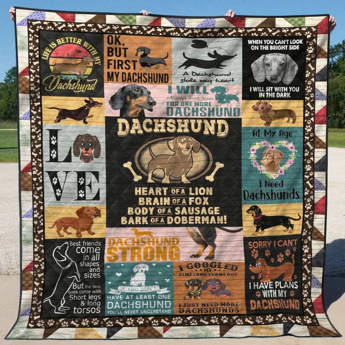Dachshund I Need Dachshund GS-CL-DT0107 Quilt Blanket