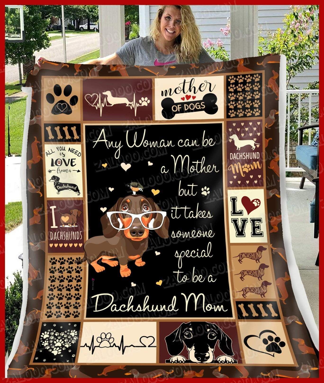 Dachshund It Takes Someone Special Sherpa Fleece Blanket